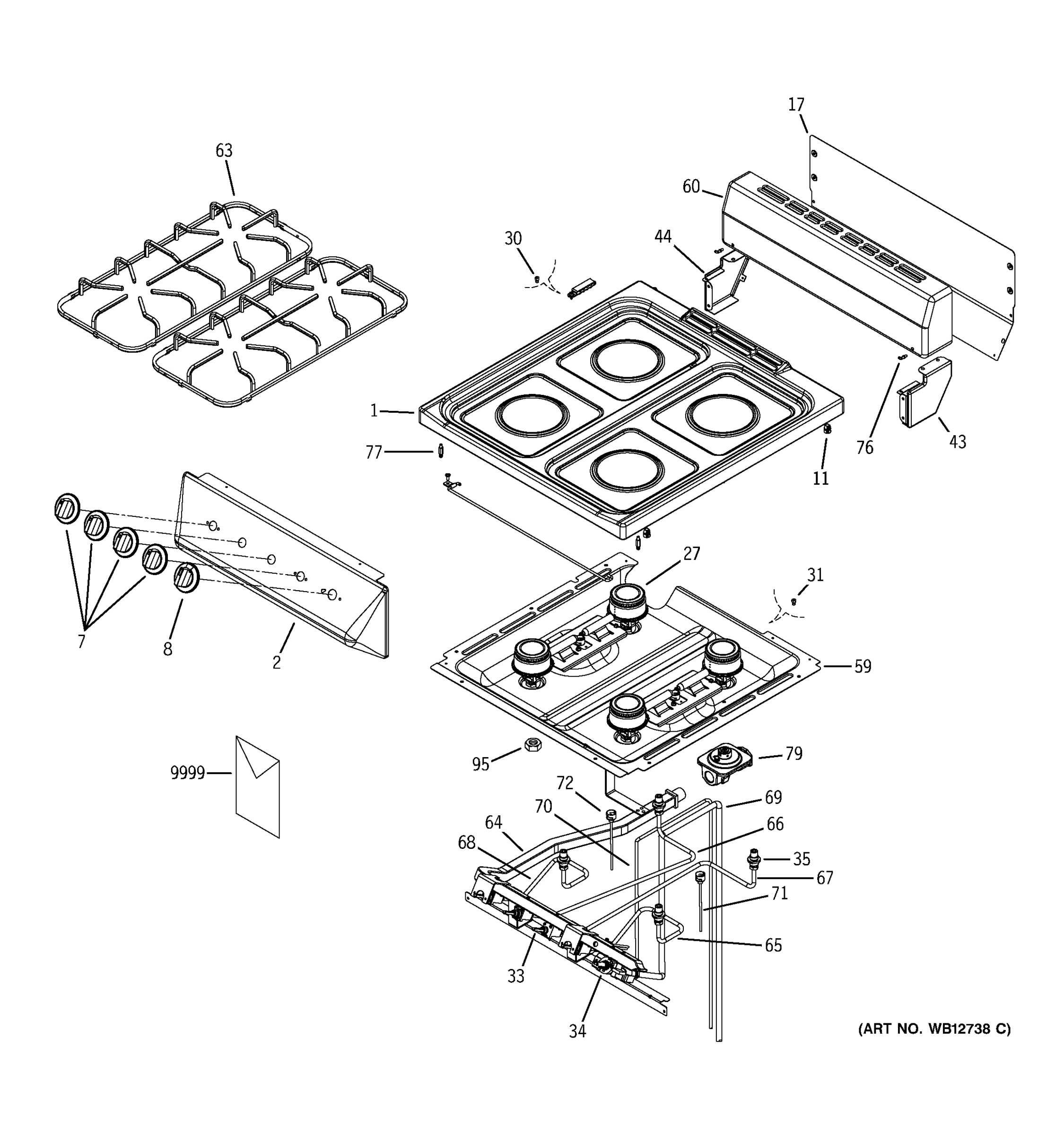 CONTROL PANEL & COOKTOP
