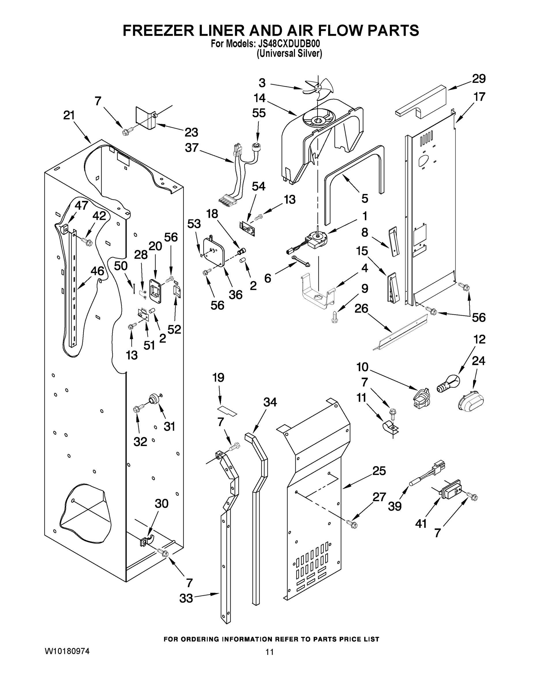 08 - FREEZER LINER AND AIR FLOW PARTS
