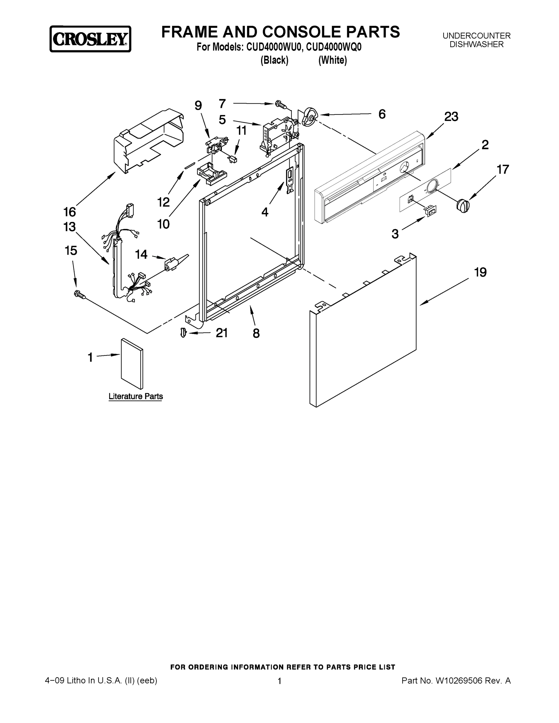 01 - FRAME AND CONSOLE PARTS