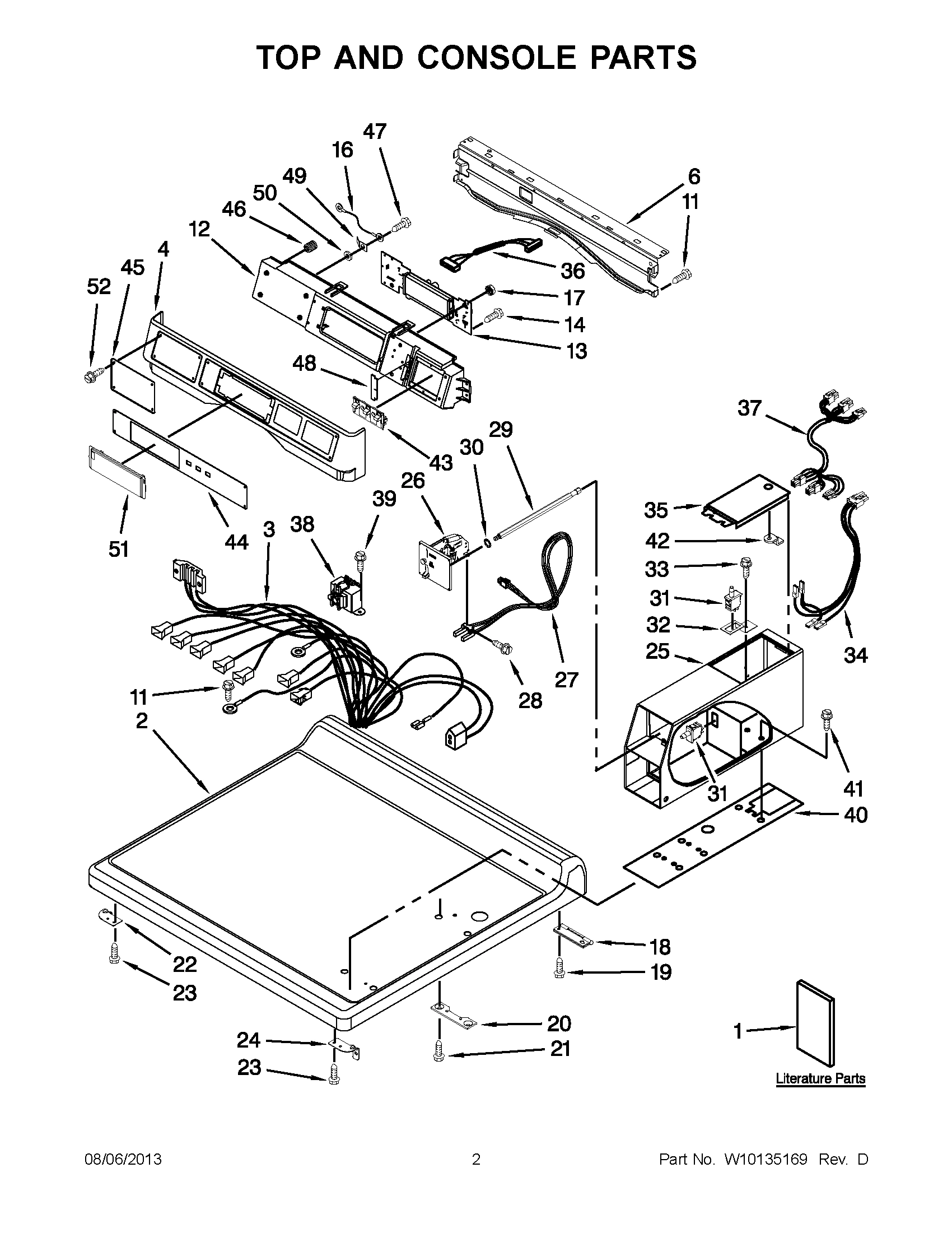 02 - TOP AND CONSOLE PARTS