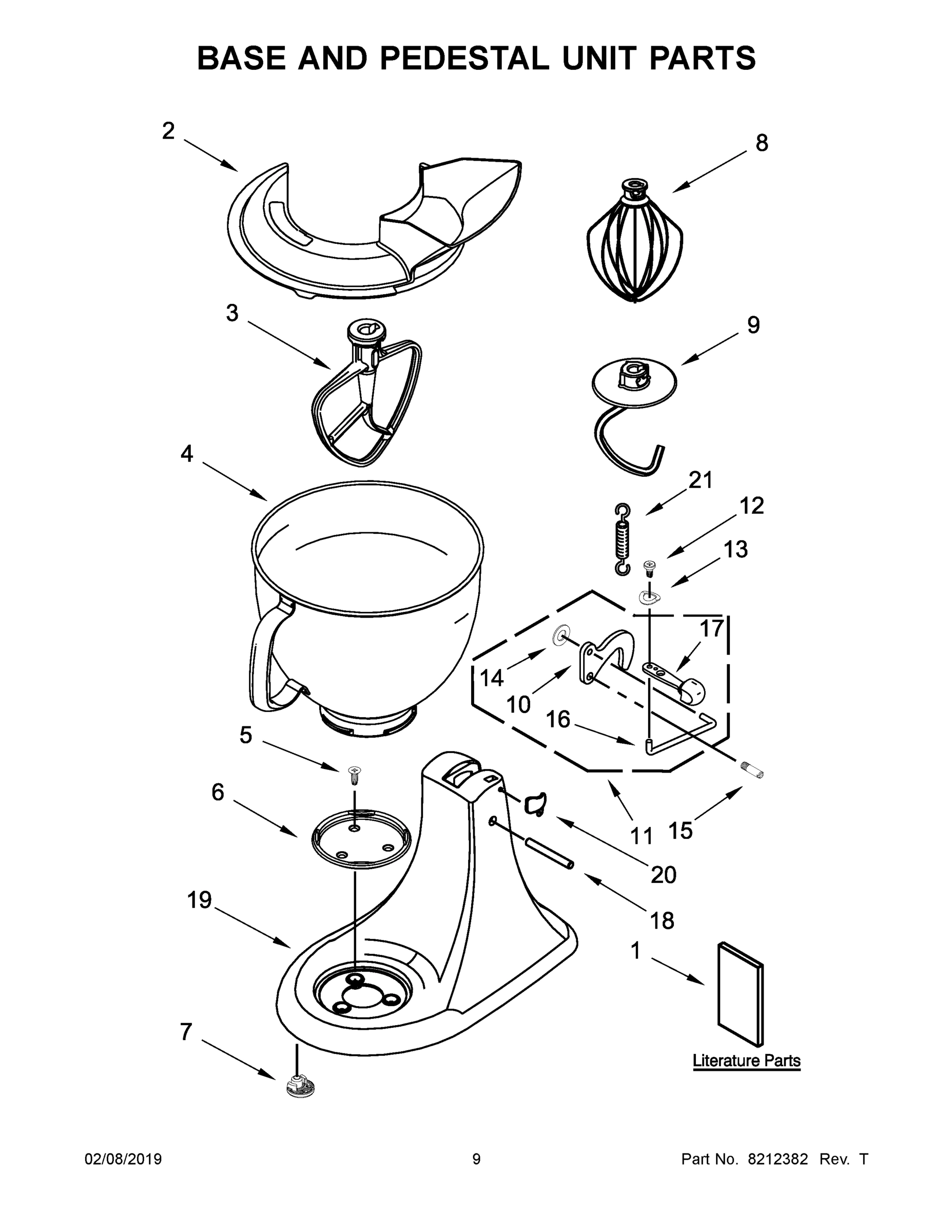 05 - BASE AND PEDESTAL UNIT PARTS