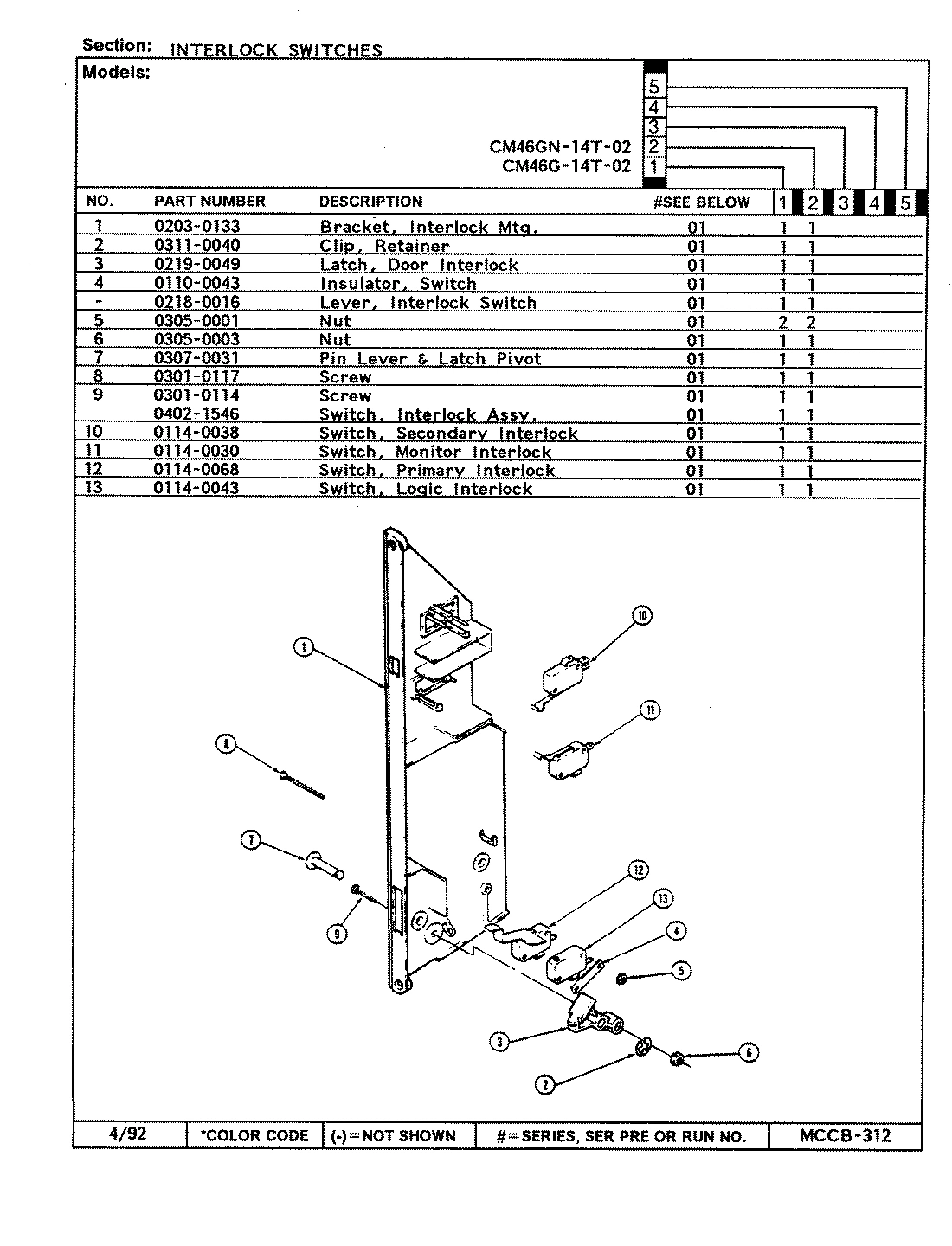 04 - INTERLOCK SWITCHES