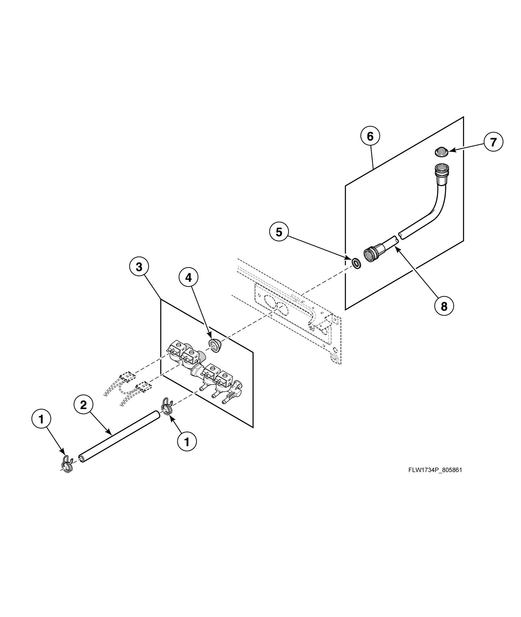 Mixing Valve and Dispenser Hose
