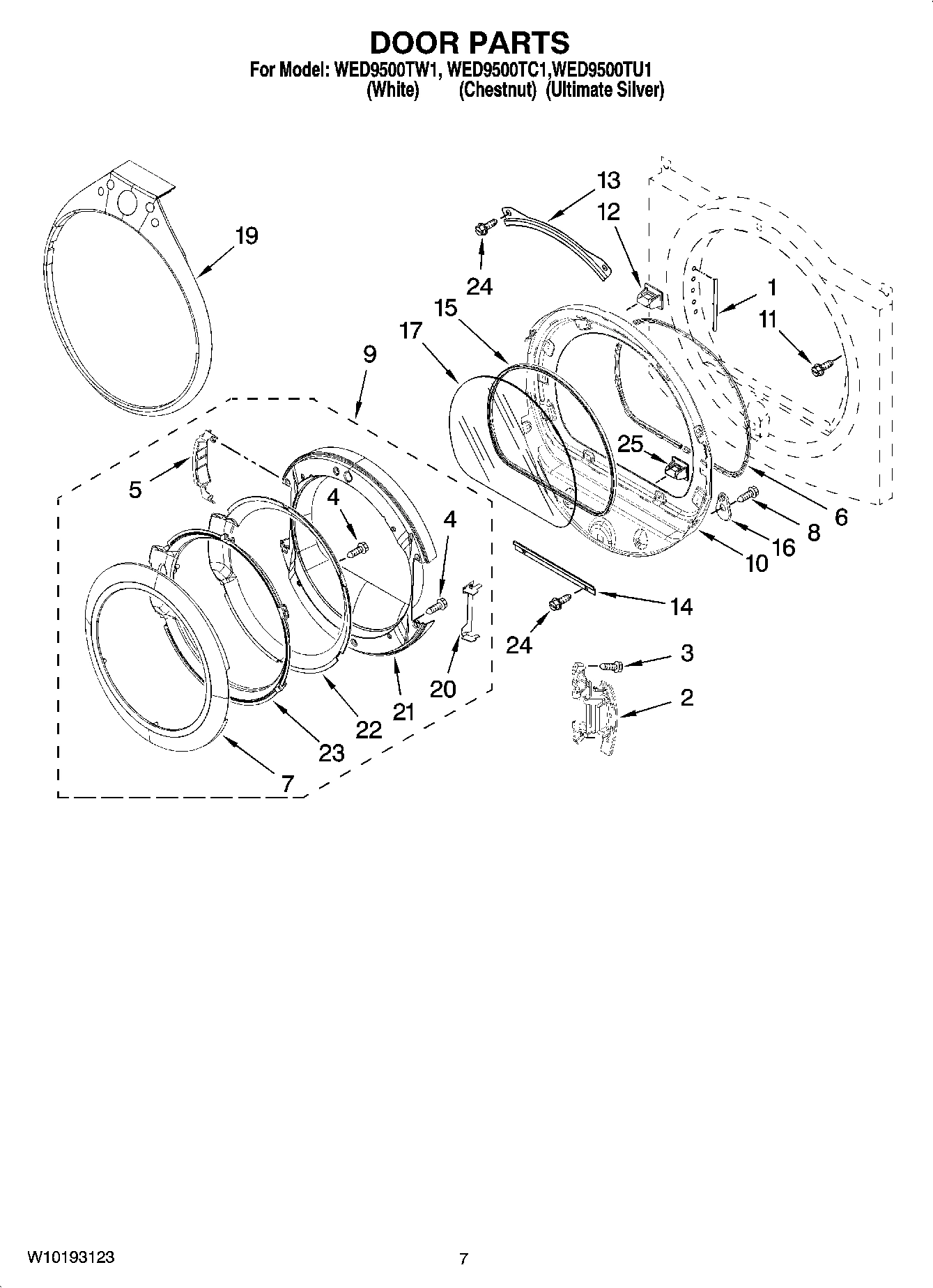 04 - DOOR PARTS, OPTIONAL PARTS (NOT INCLUDED)