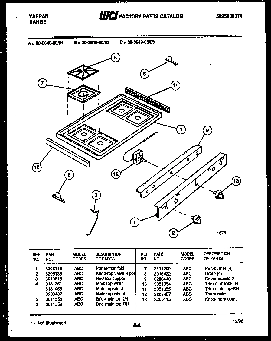 04 - COOKTOP PARTS