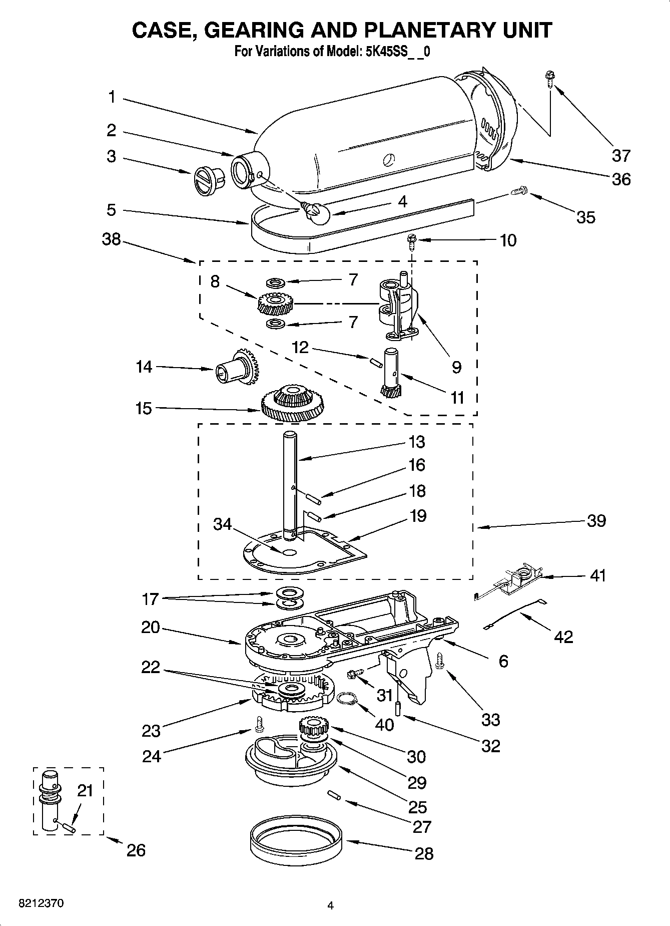 03 - CASE, GEARING AND PLANETARY UNIT