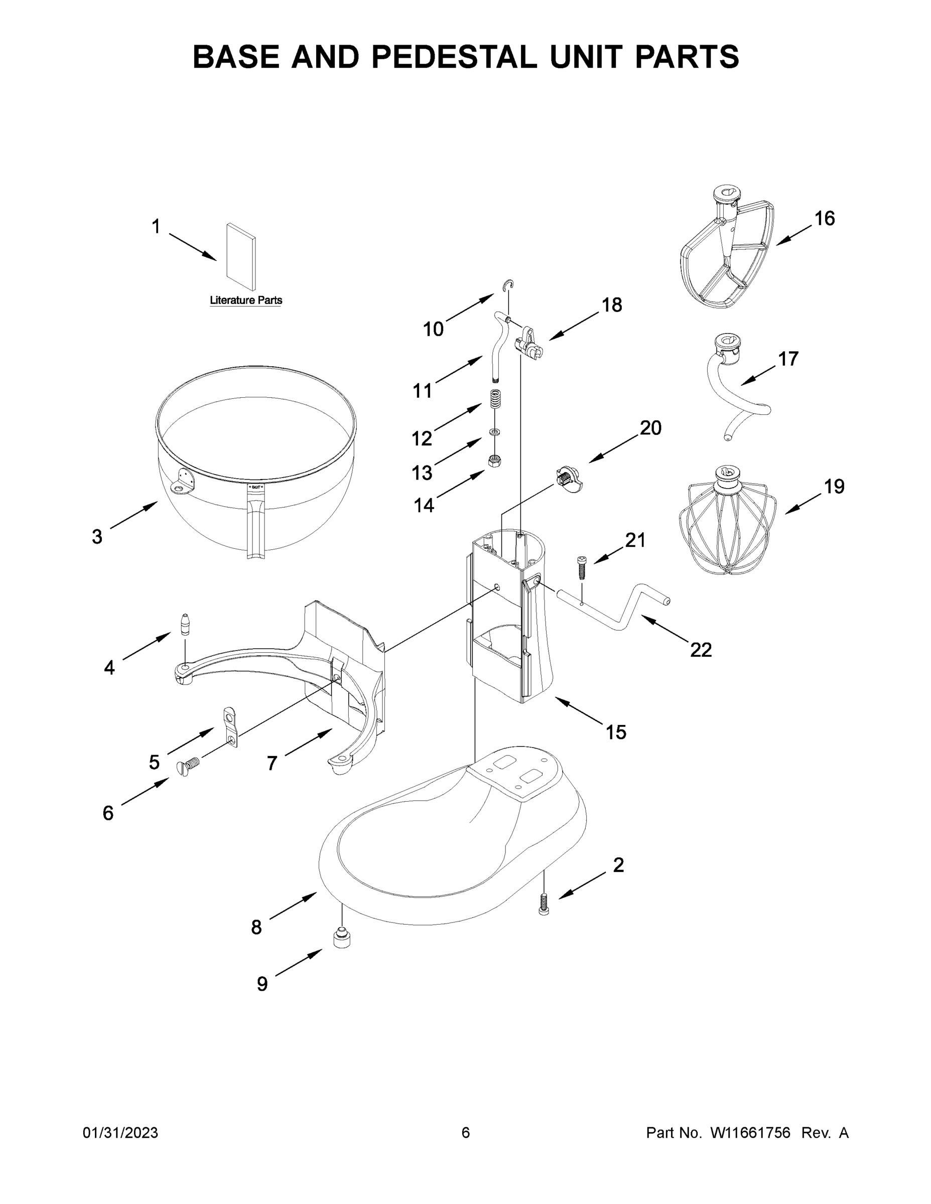 04 - BASE AND PEDESTAL UNIT PARTS