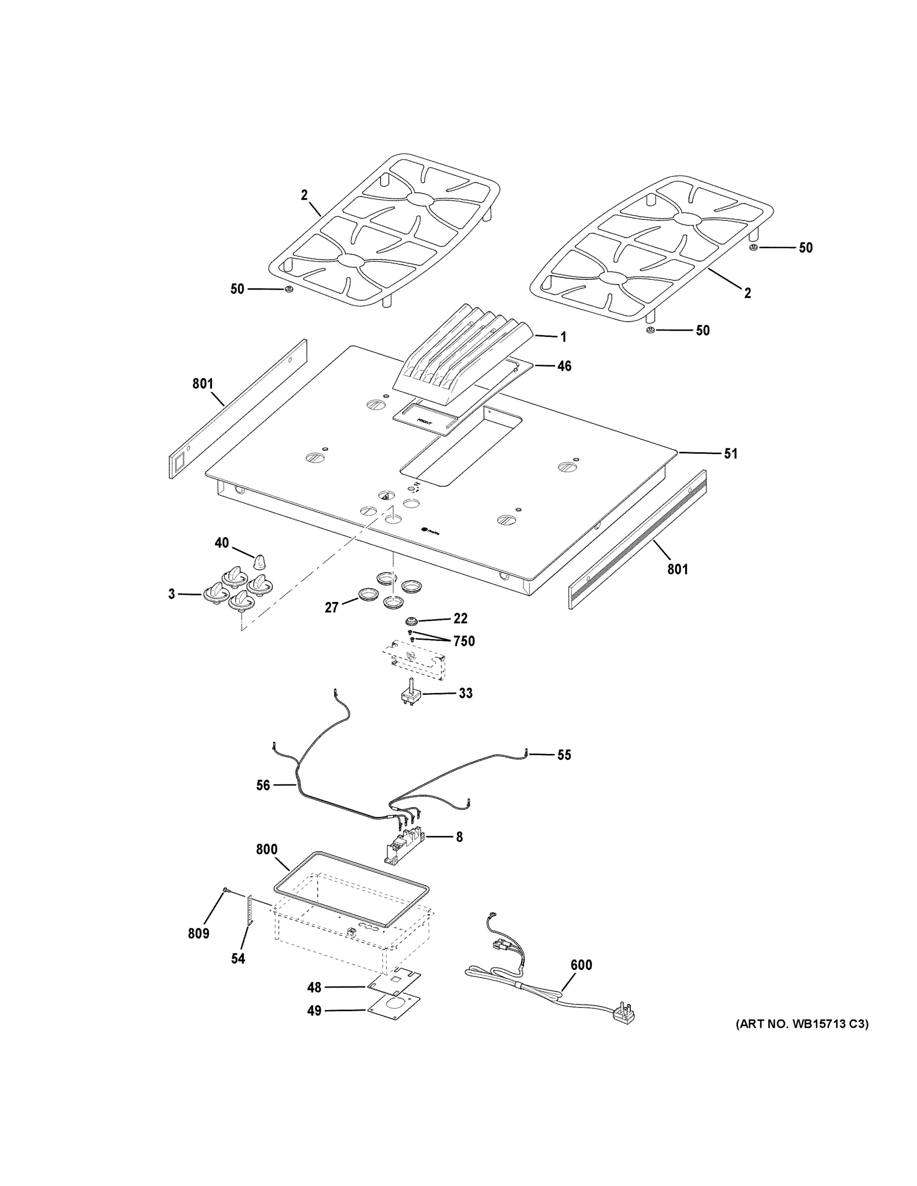 CONTROL PANEL & COOKTOP