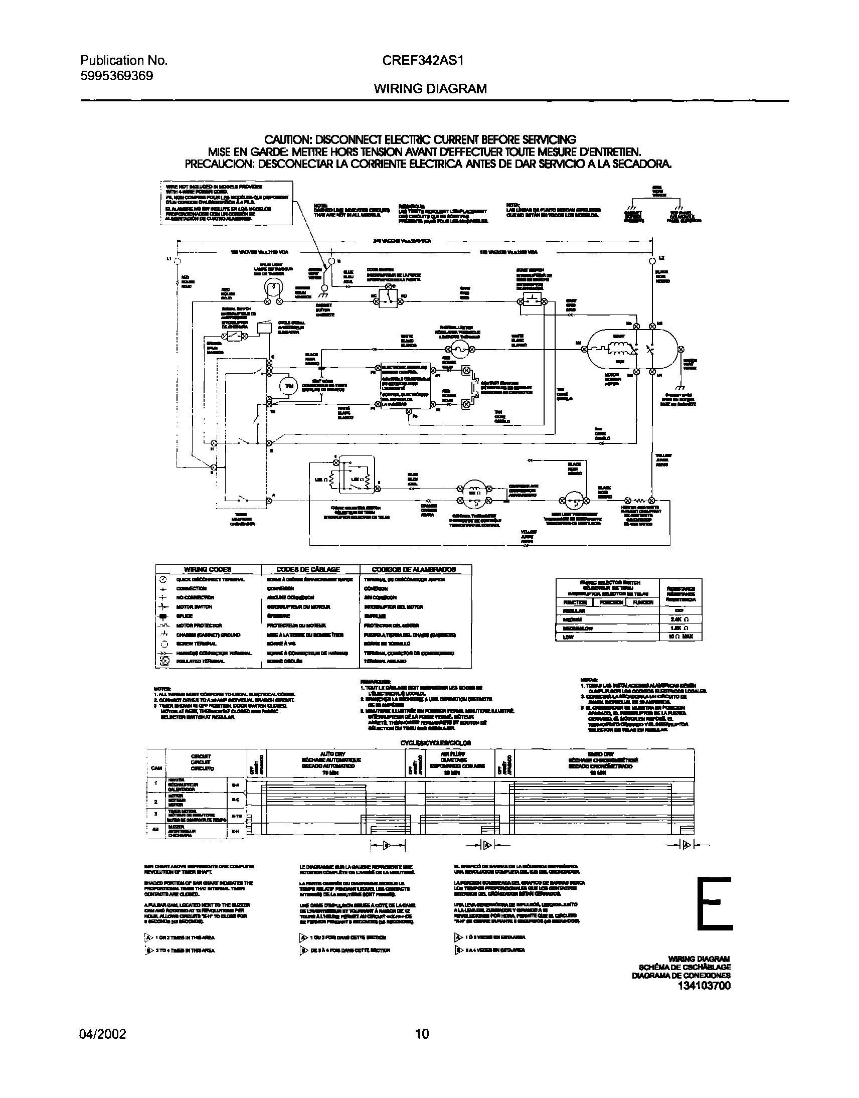 10 - 134103700 WIRING DIAGRAM