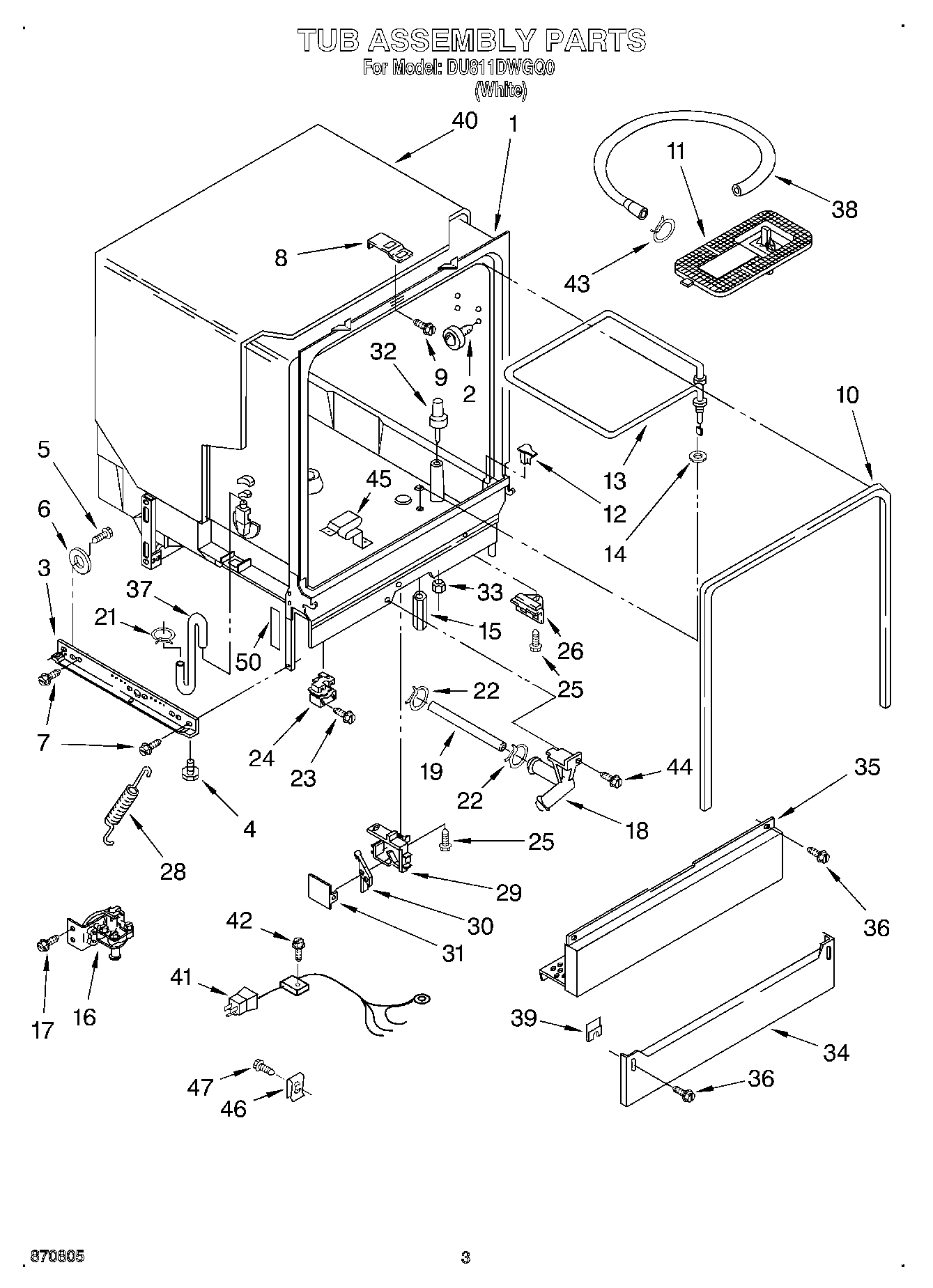 03 - TUB ASSEMBLY