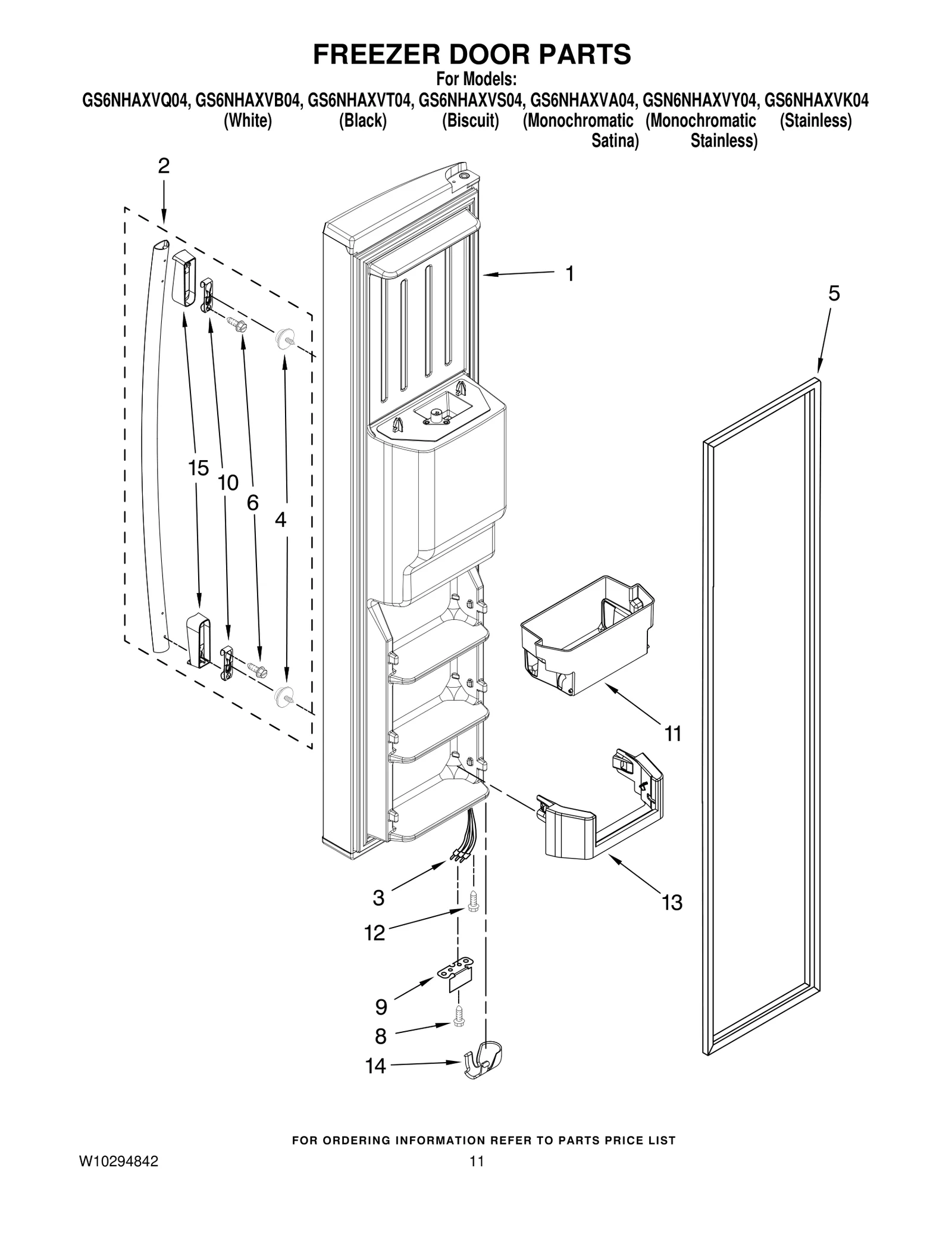 FREEZER DOOR PARTS