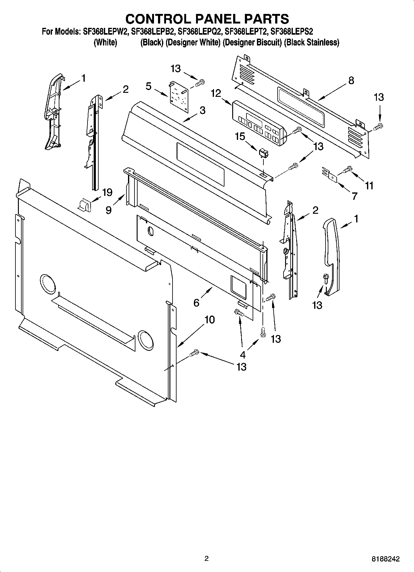02 - CONTROL PANEL PARTS