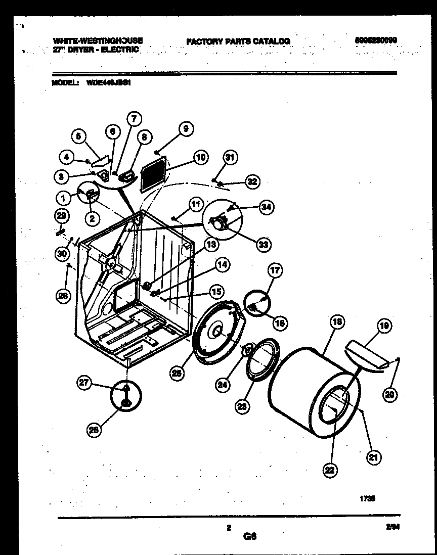 02 - CABINET AND COMPONENT PARTS