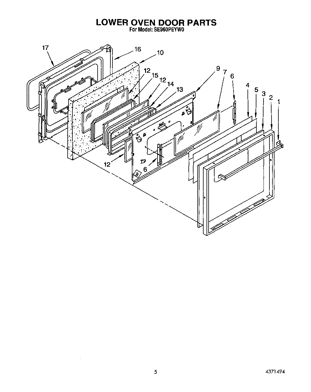 05 - LOWER OVEN DOOR