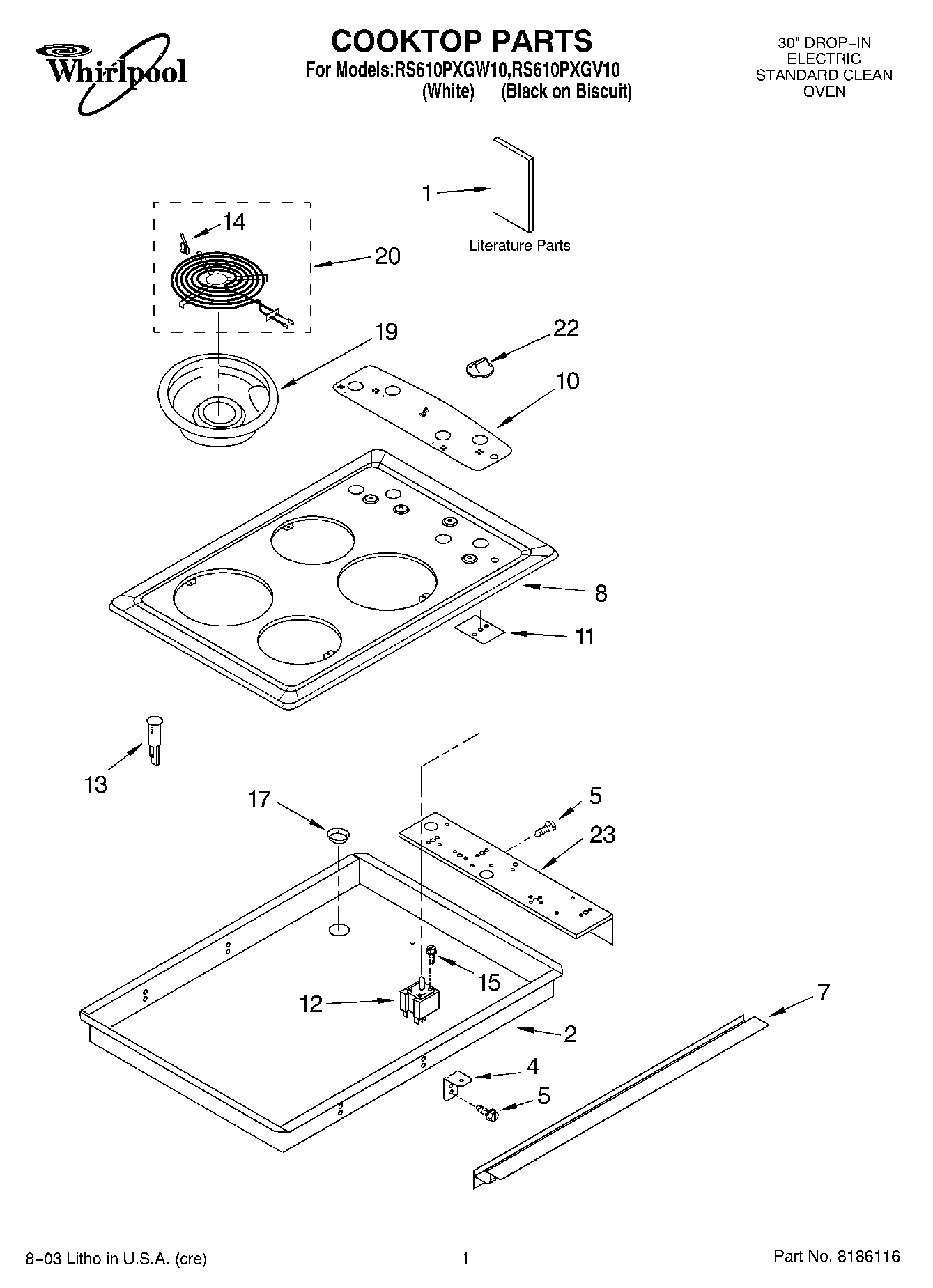 01 - COOKTOP PARTS
