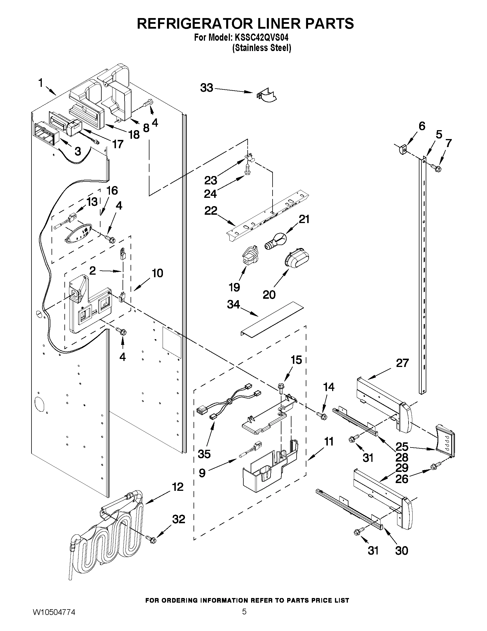 04 - REFRIGERATOR LINER PARTS