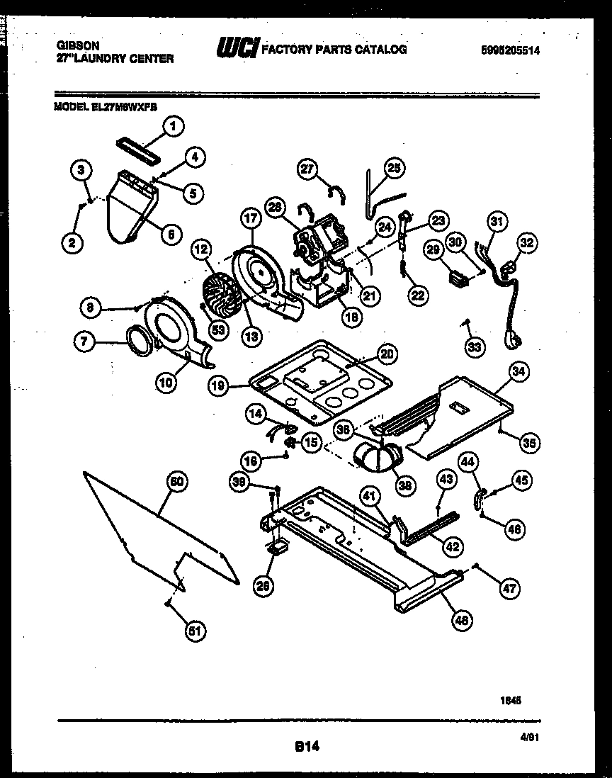 03 - BLOWER, IDLER ARM CLUTCH AND MOTOR