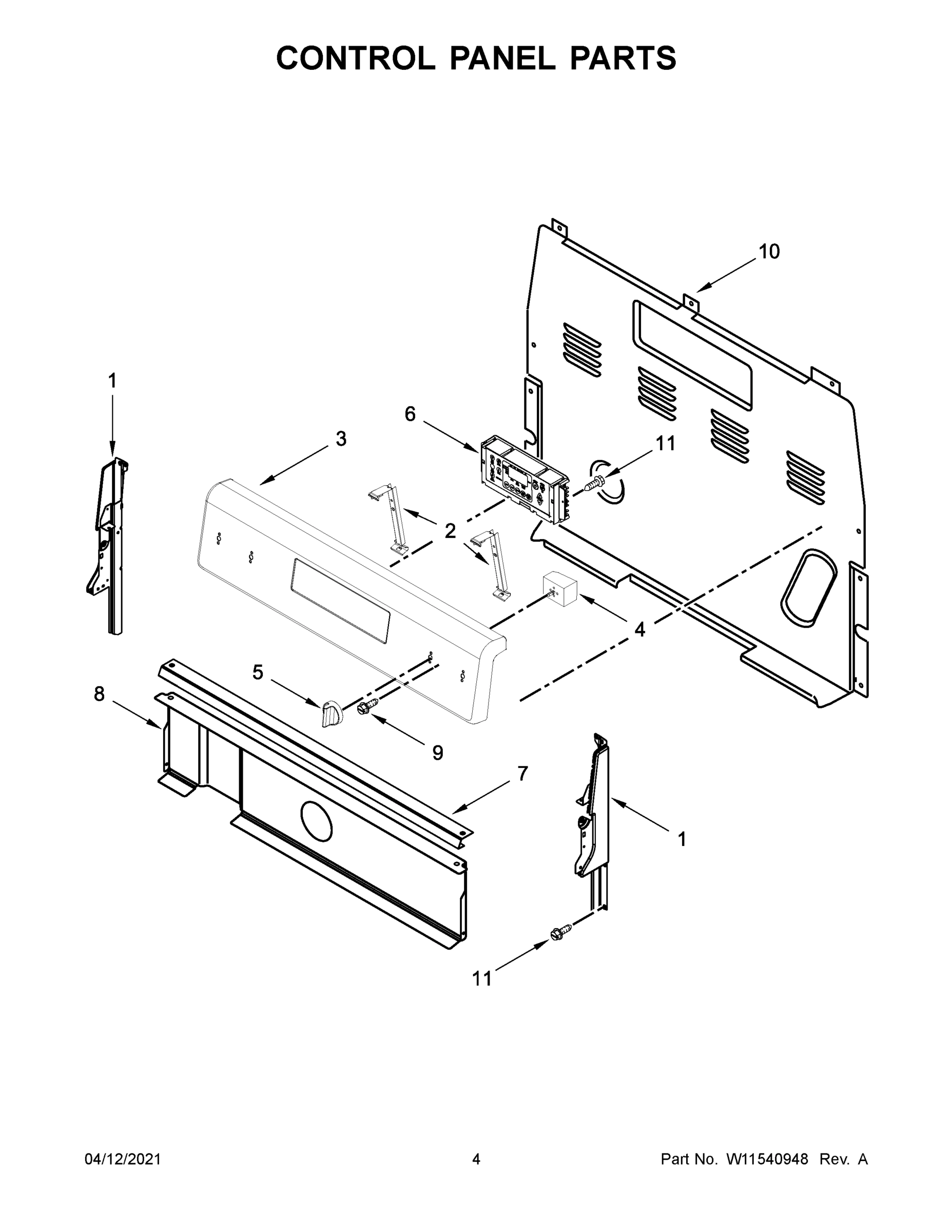 03 - CONTROL PANEL PARTS