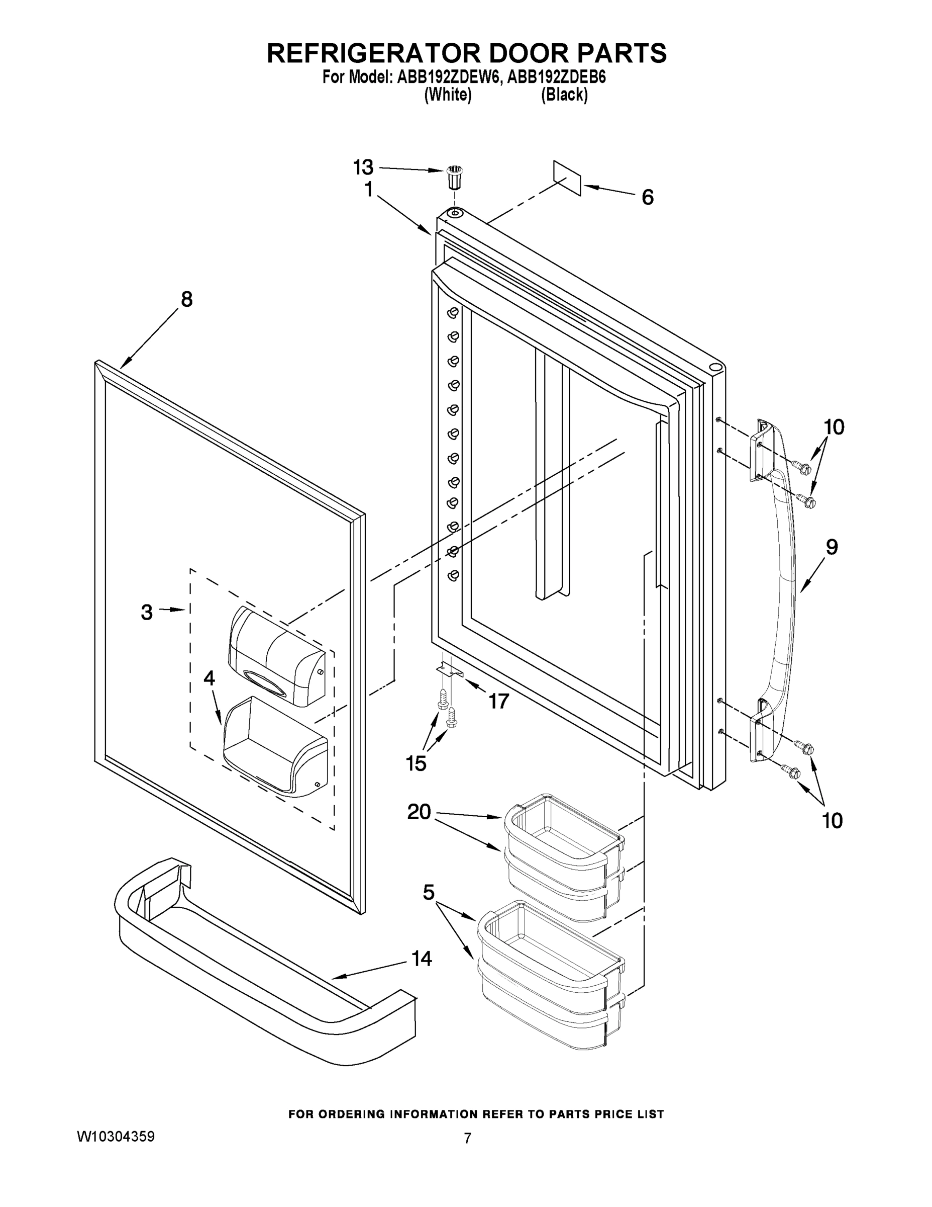 04 - REFRIGERATOR DOOR PARTS