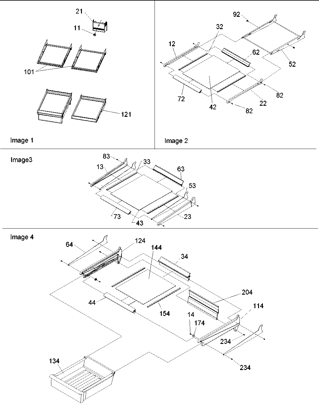 11 - Ref. Feature, Shelf & Meatkeeper Assy