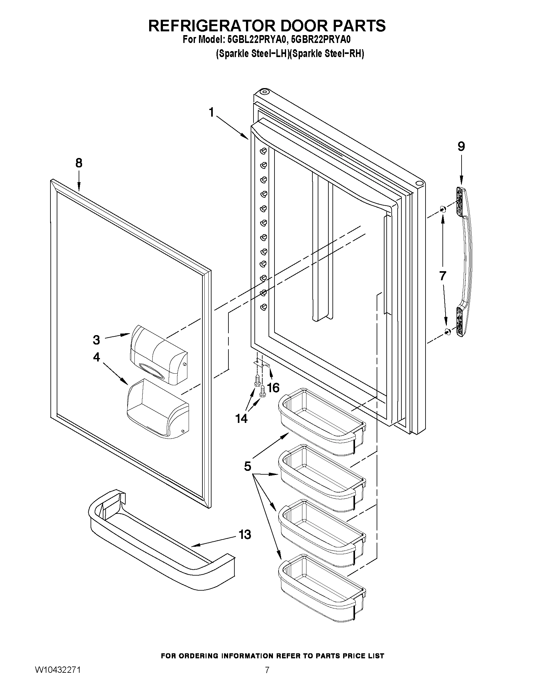 04 - REFRIGERATOR DOOR PARTS