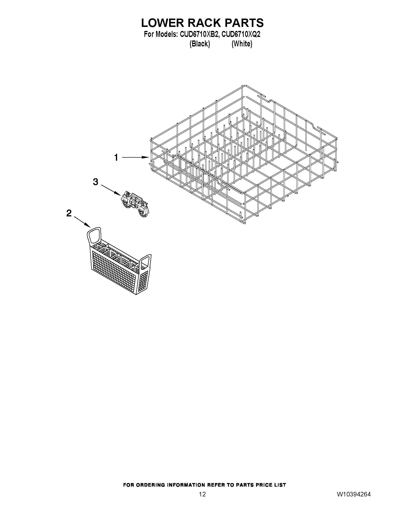 10 - LOWER RACK PARTS