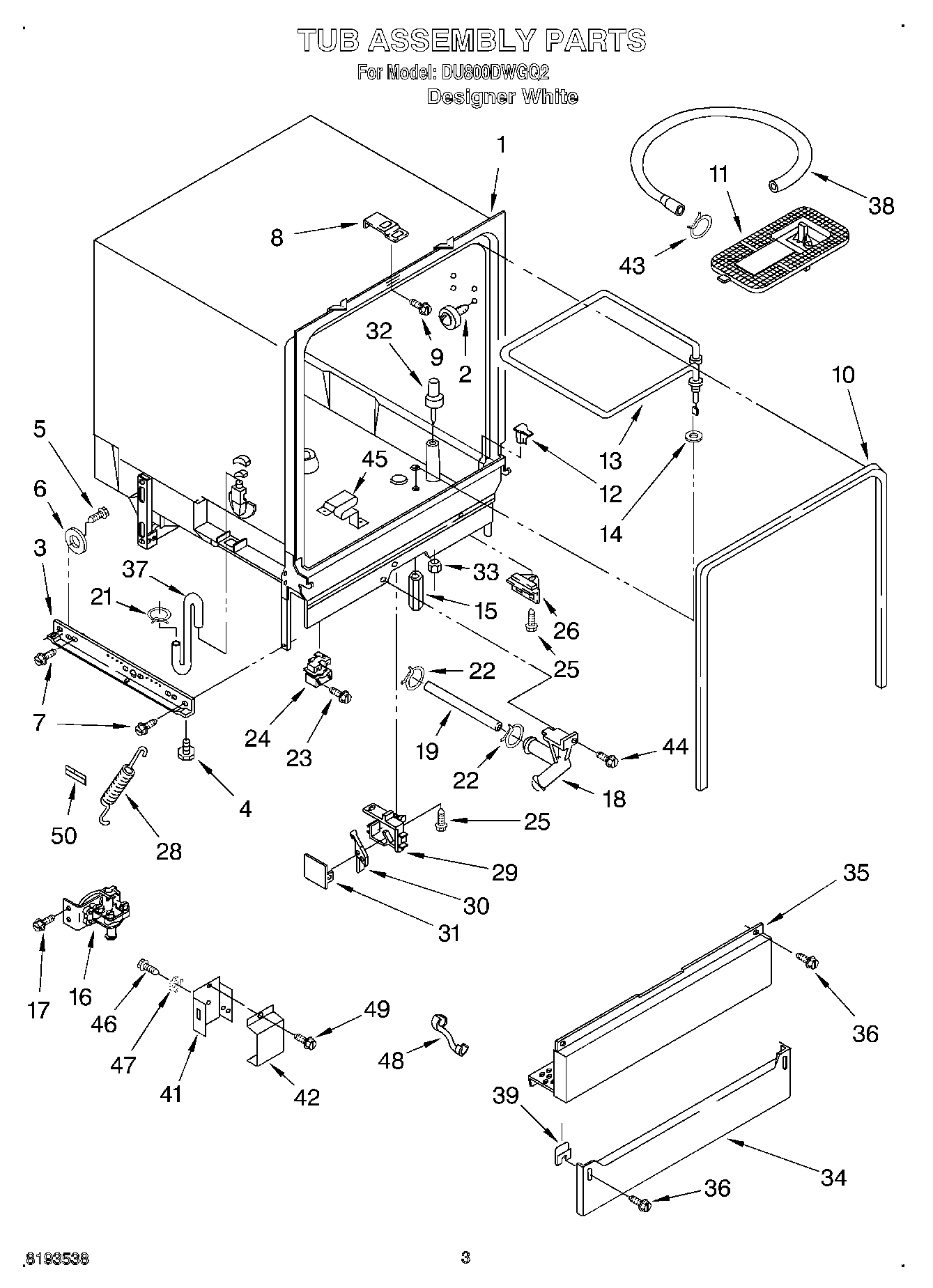 03 - TUB ASSEMBLY