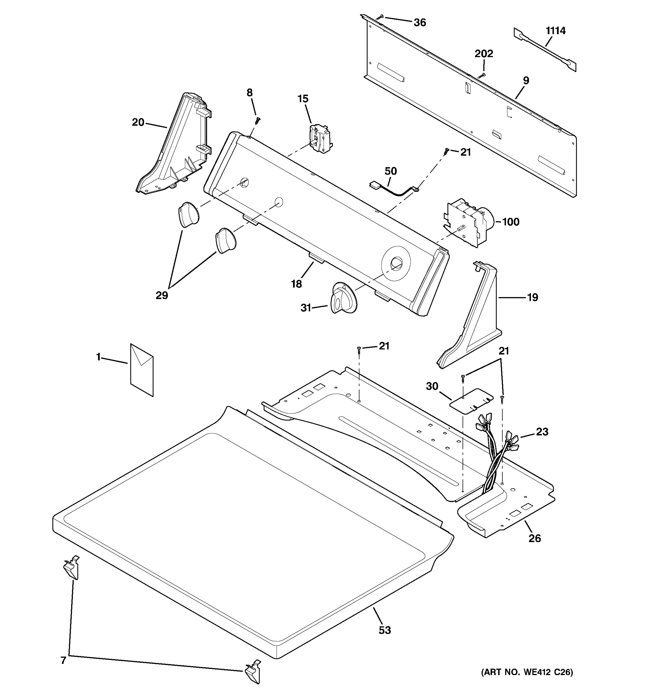 CONTROLS & TOP PANEL