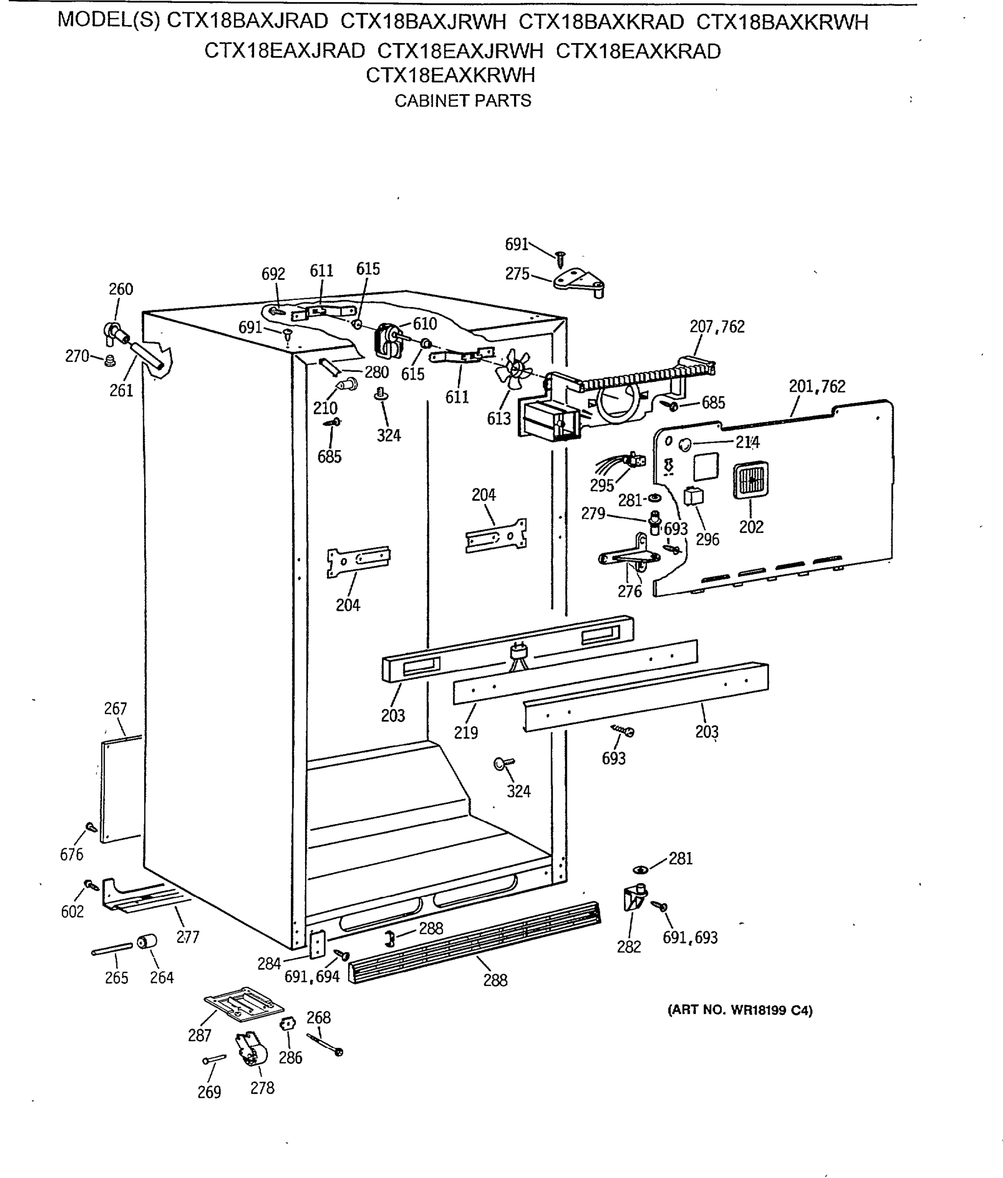 CABINET PARTS