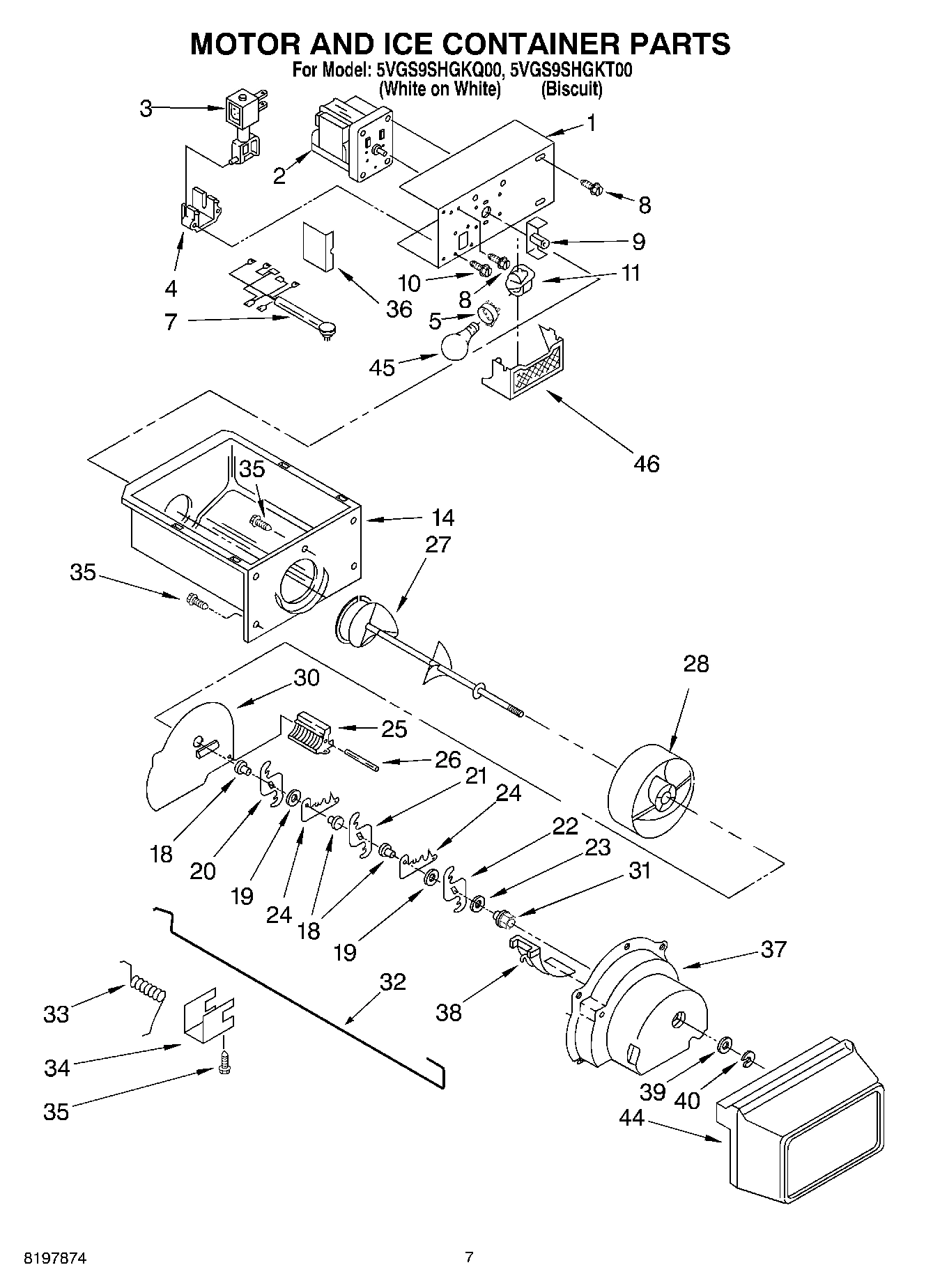 05 - MOTOR AND ICE CONTAINER