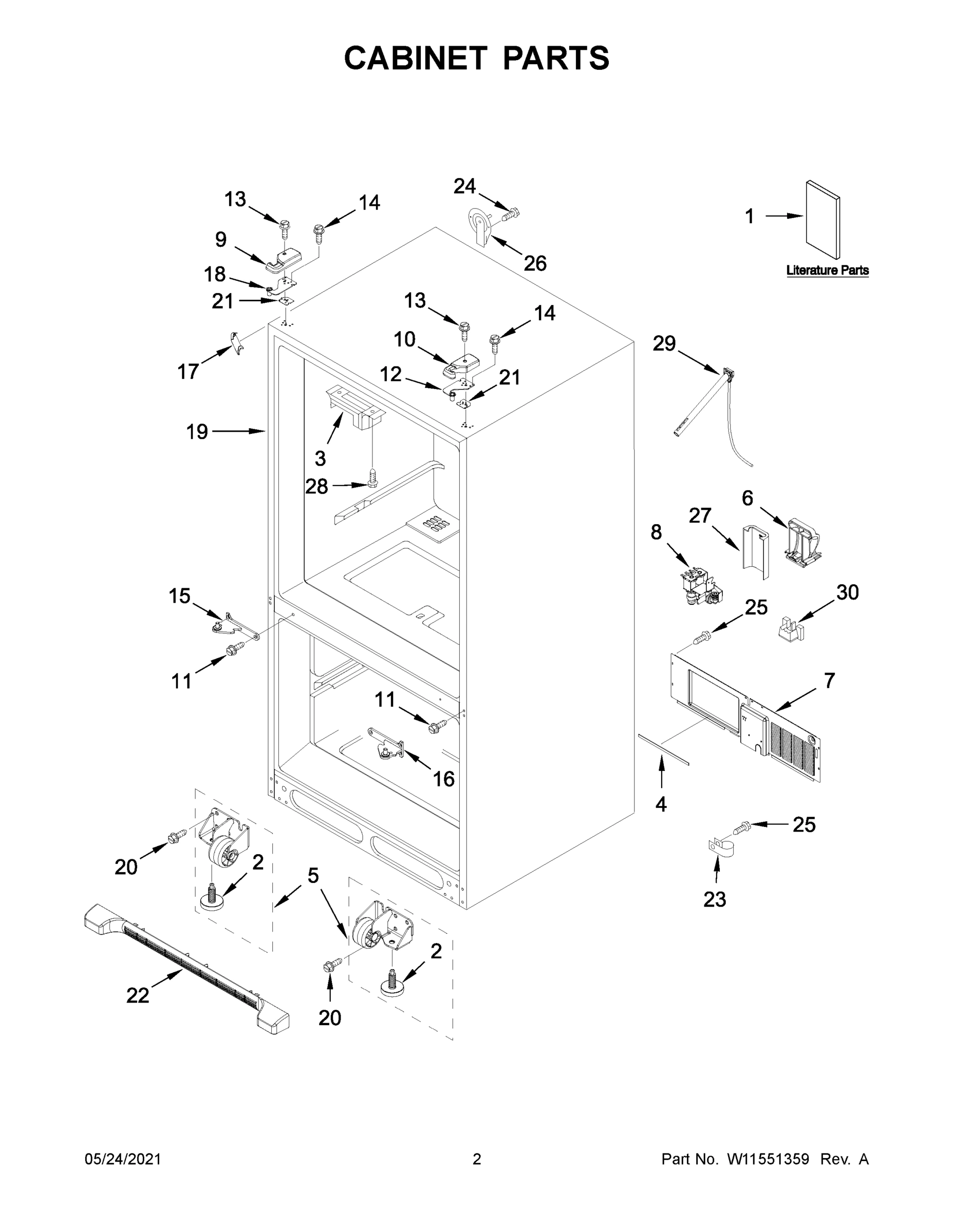 02 - CABINET PARTS