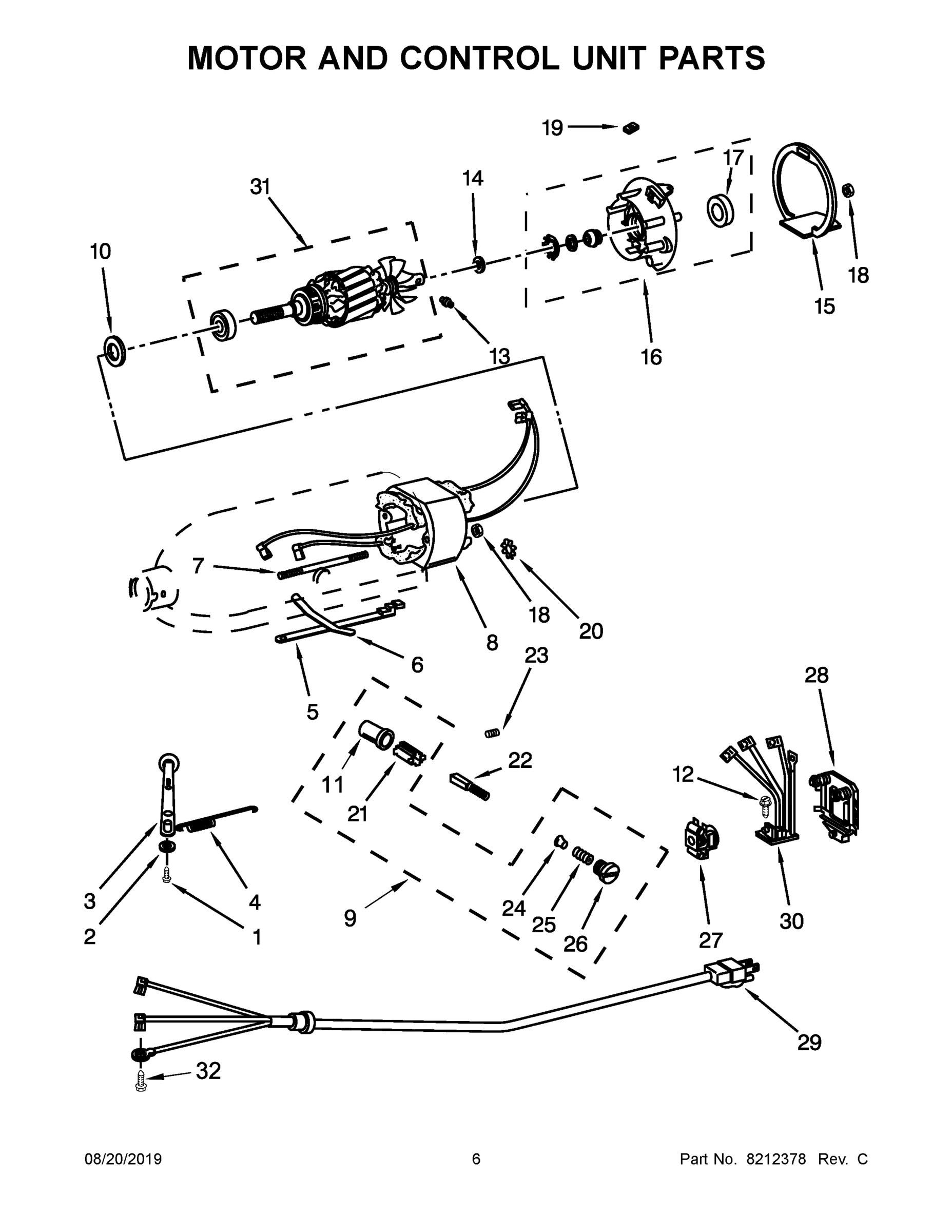 04 - MOTOR AND CONTROL UNIT PARTS