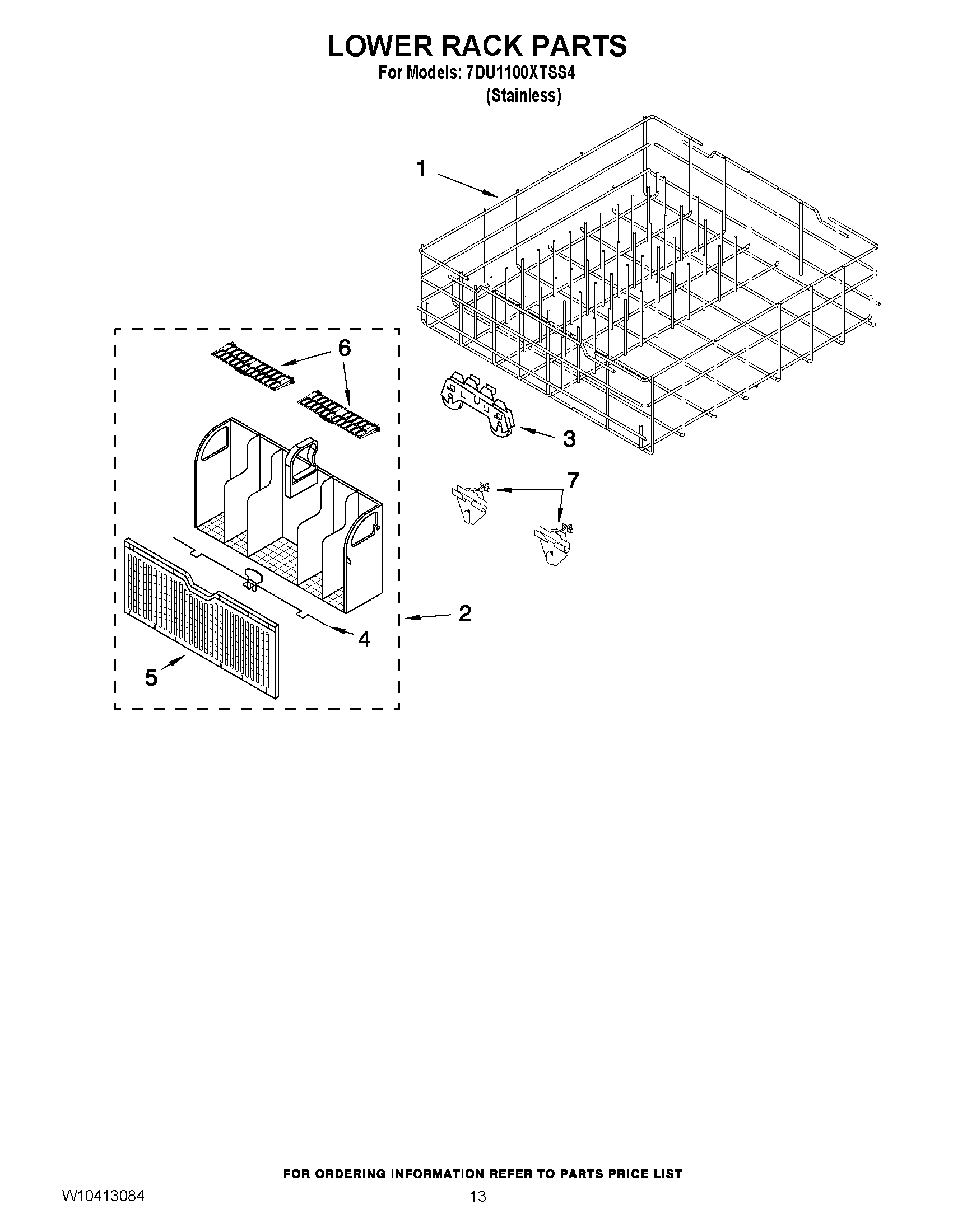 11 - LOWER RACK PARTS