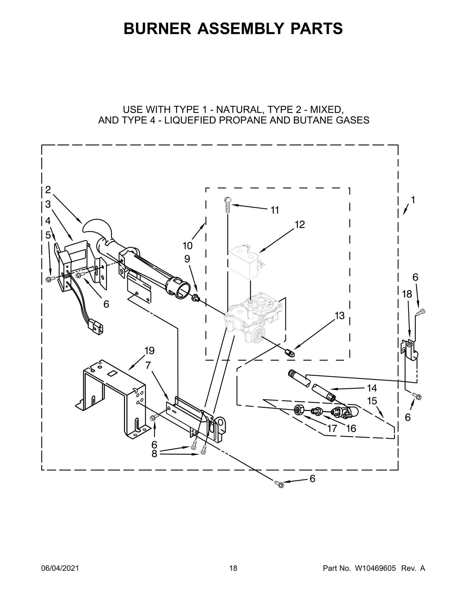 BURNER ASSEMBLY PARTS