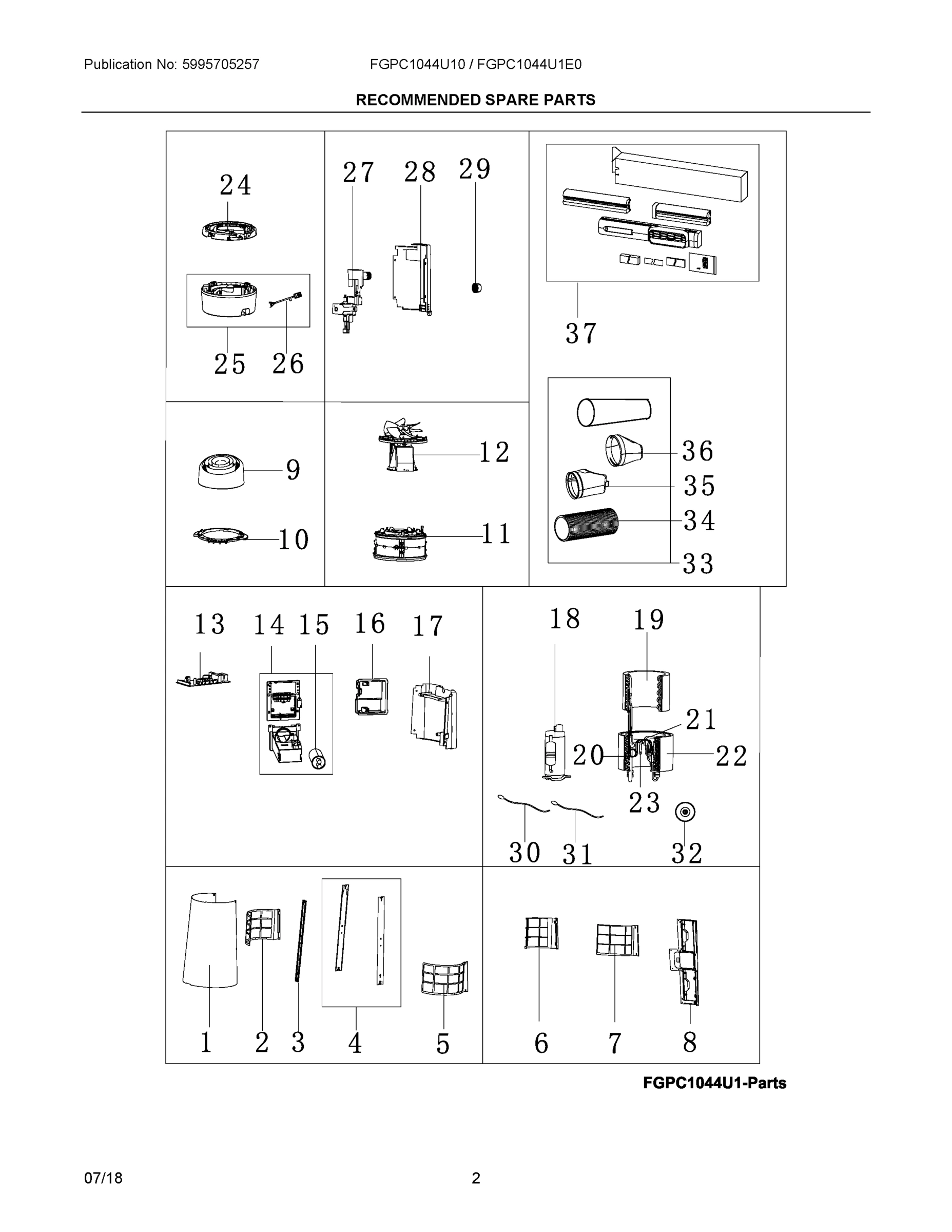 02 - RECOMMENDED SPARE PARTS