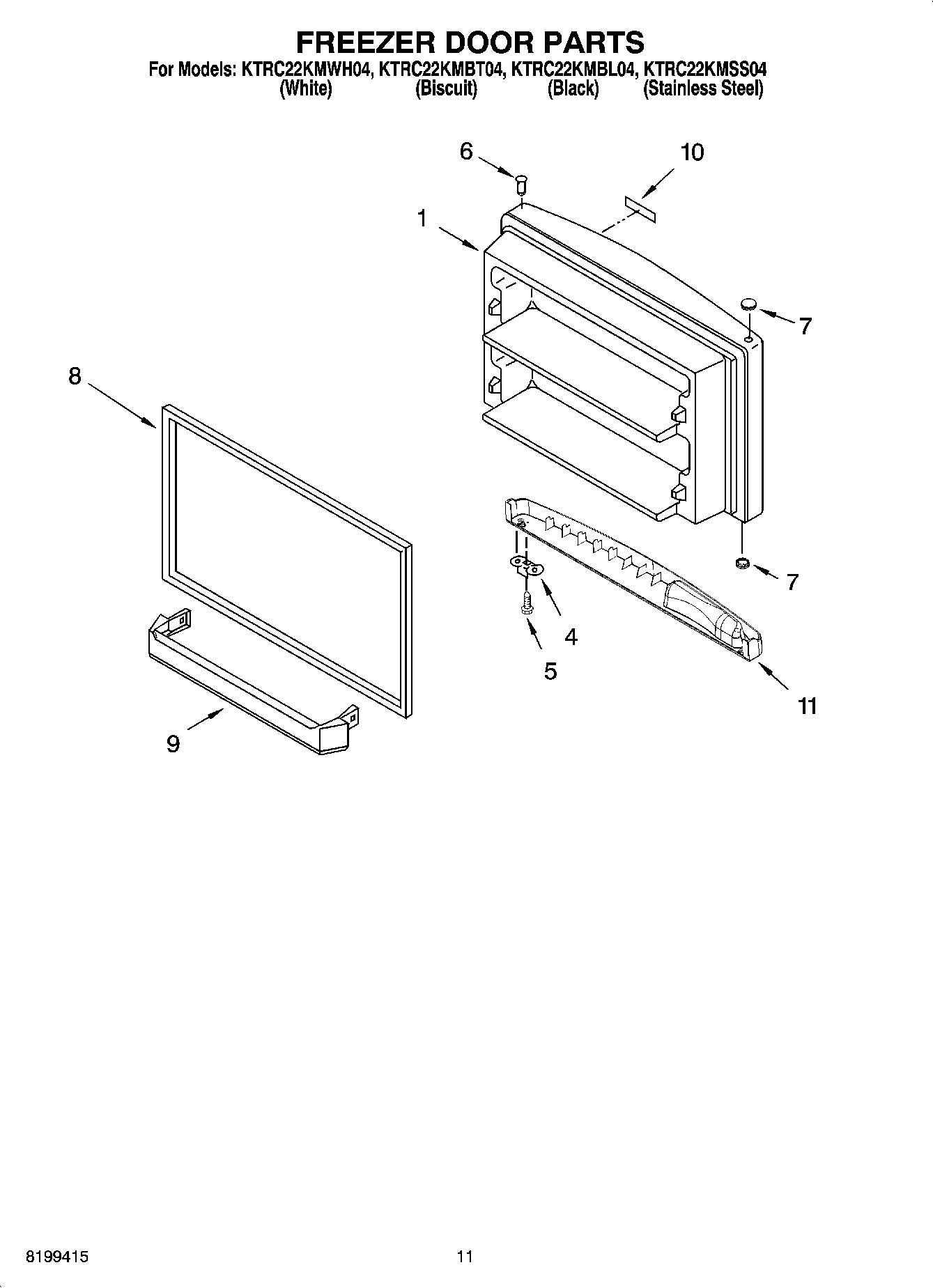 06 - FREEZER DOOR PARTS, OPTIONAL PARTS