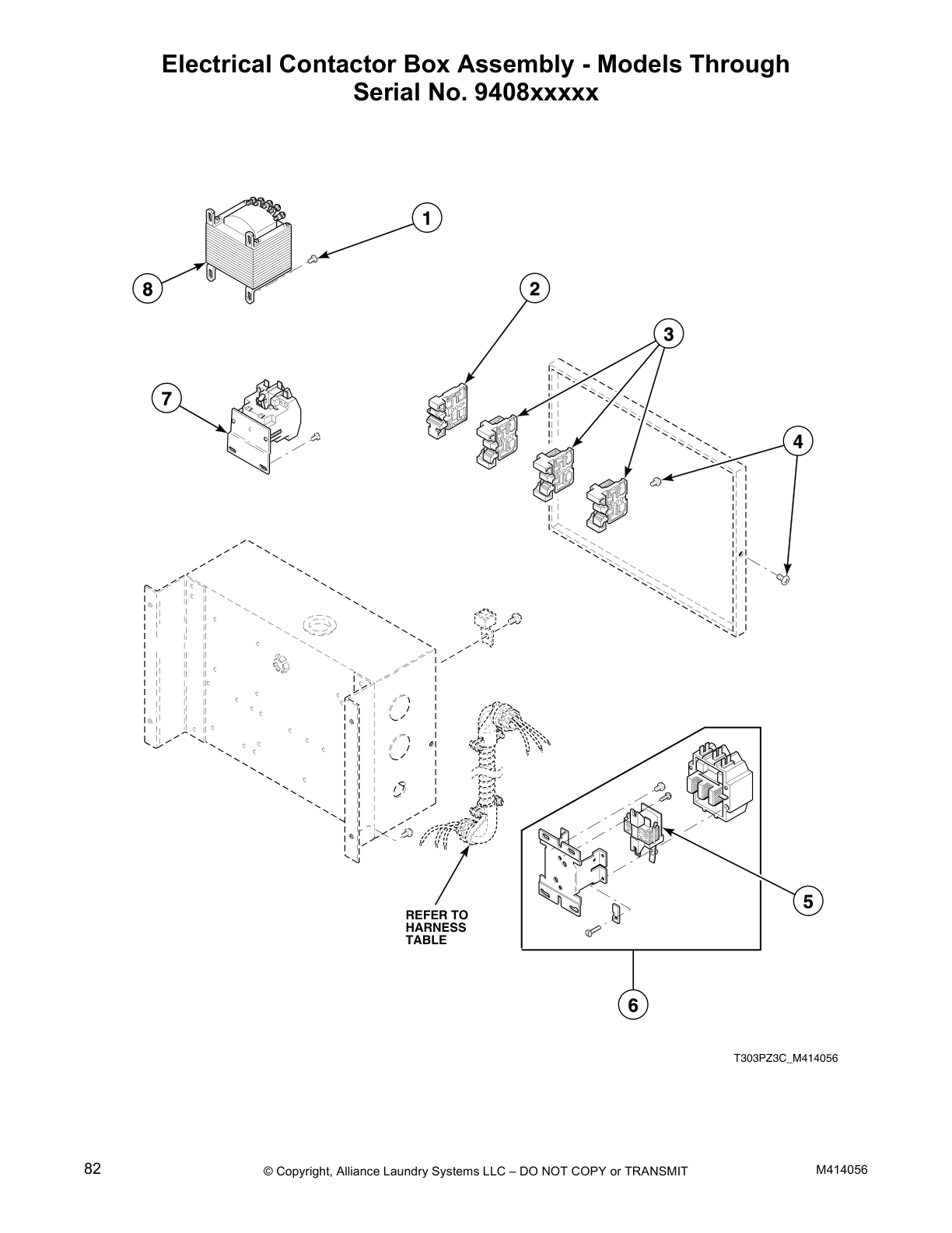 Electrical Contactor Box Assembly - Models Through
Serial No. 9408xxxxx