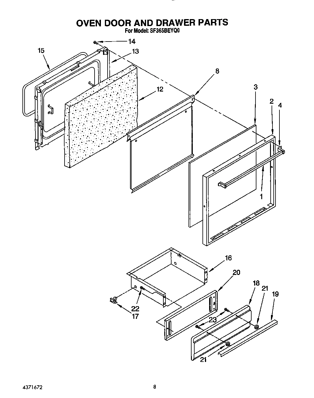 08 - OVEN DOOR AND DRAWER
