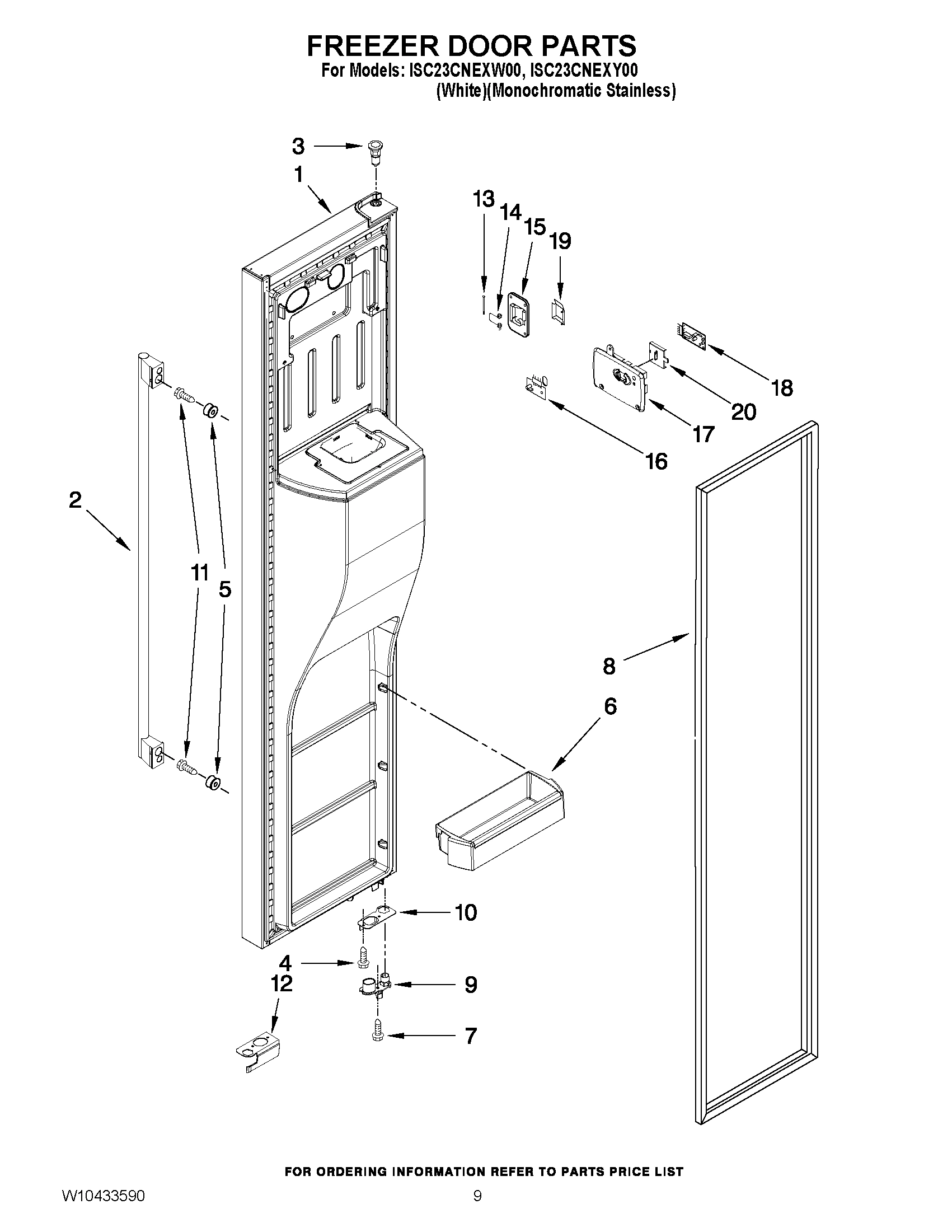 07 - FREEZER DOOR PARTS