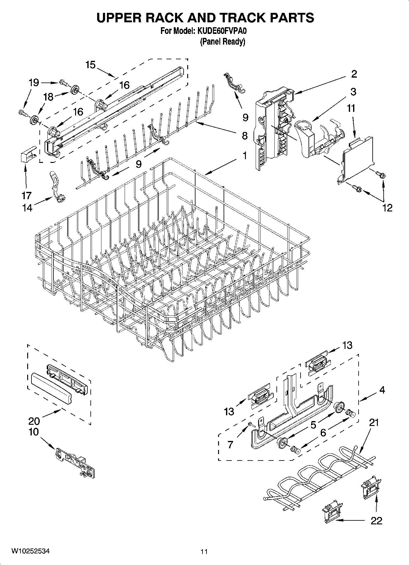 09 - UPPER RACK AND TRACK PARTS