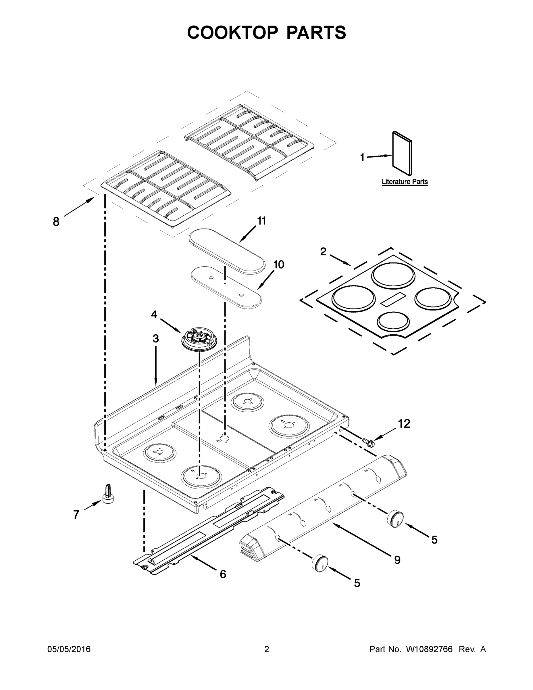 02 - COOKTOP PARTS