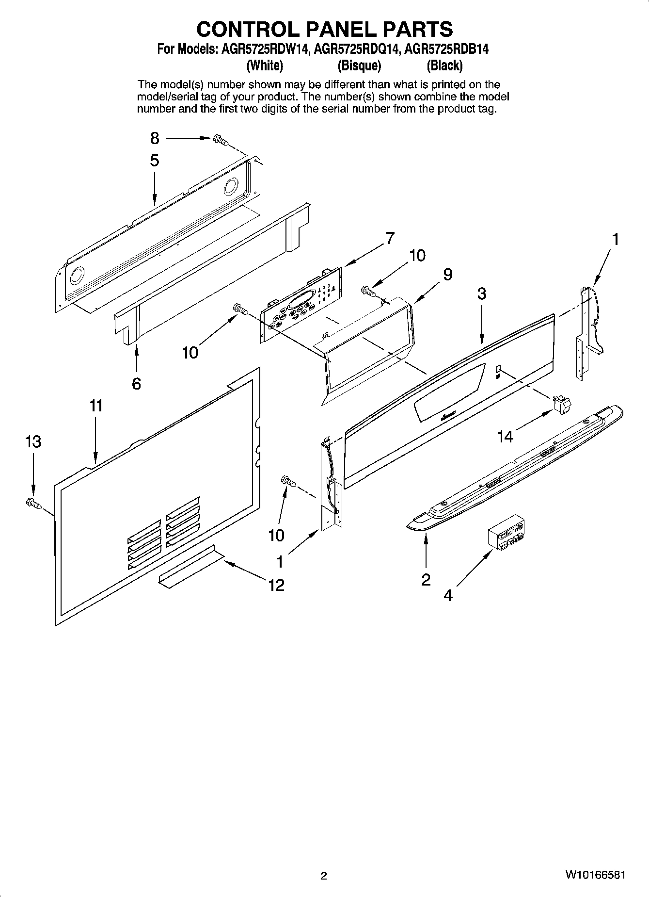02 - CONTROL PANEL PARTS