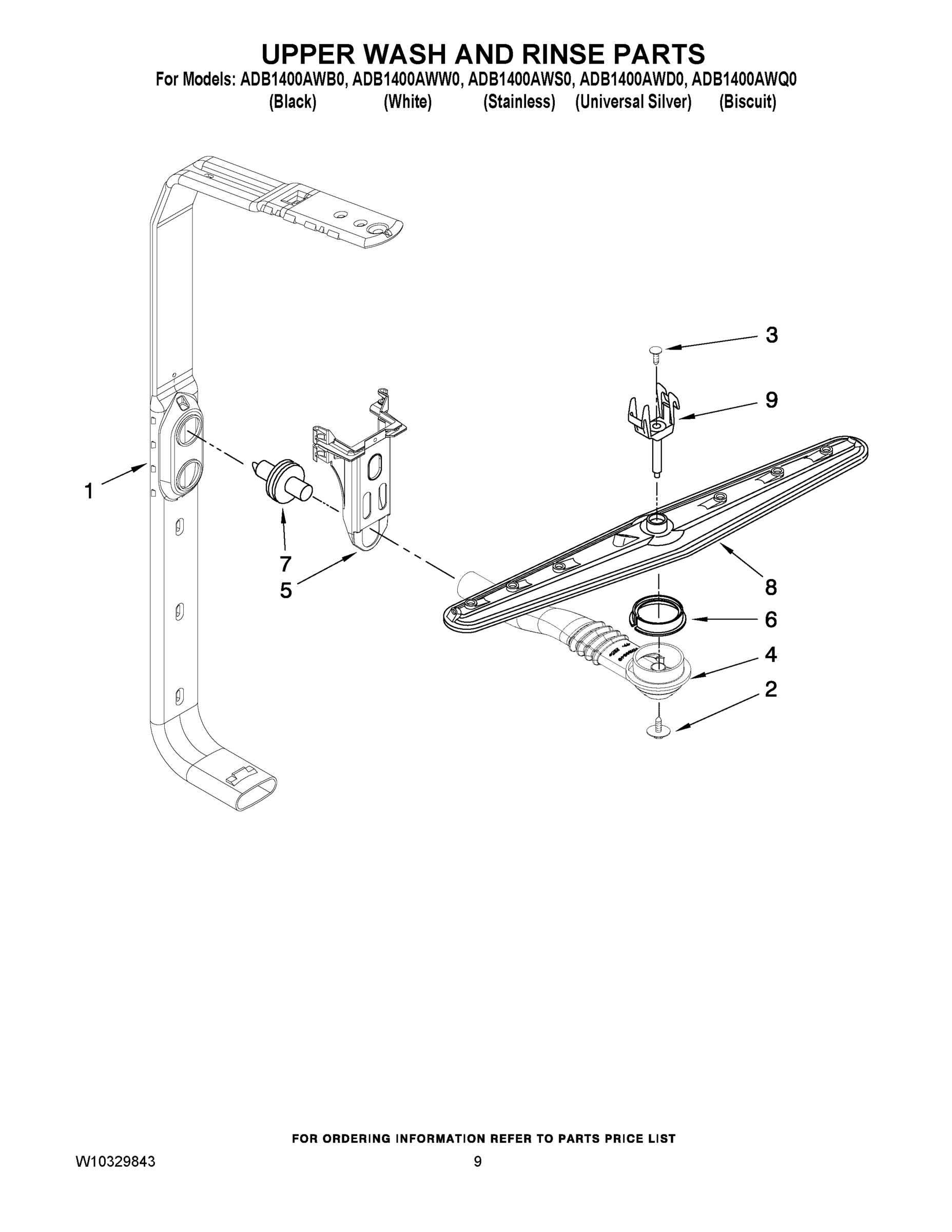 07 - UPPER WASH AND RINSE PARTS