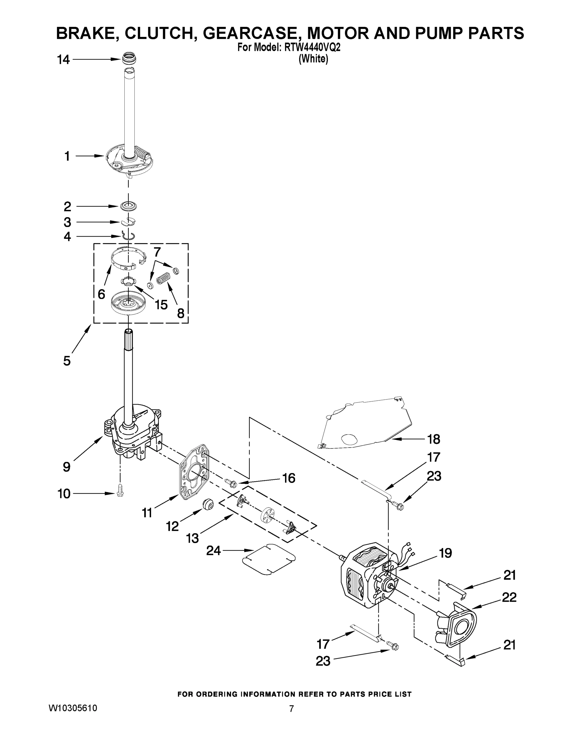 04 - BRAKE, CLUTCH, GEARCASE, MOTOR AND PUMP PARTS