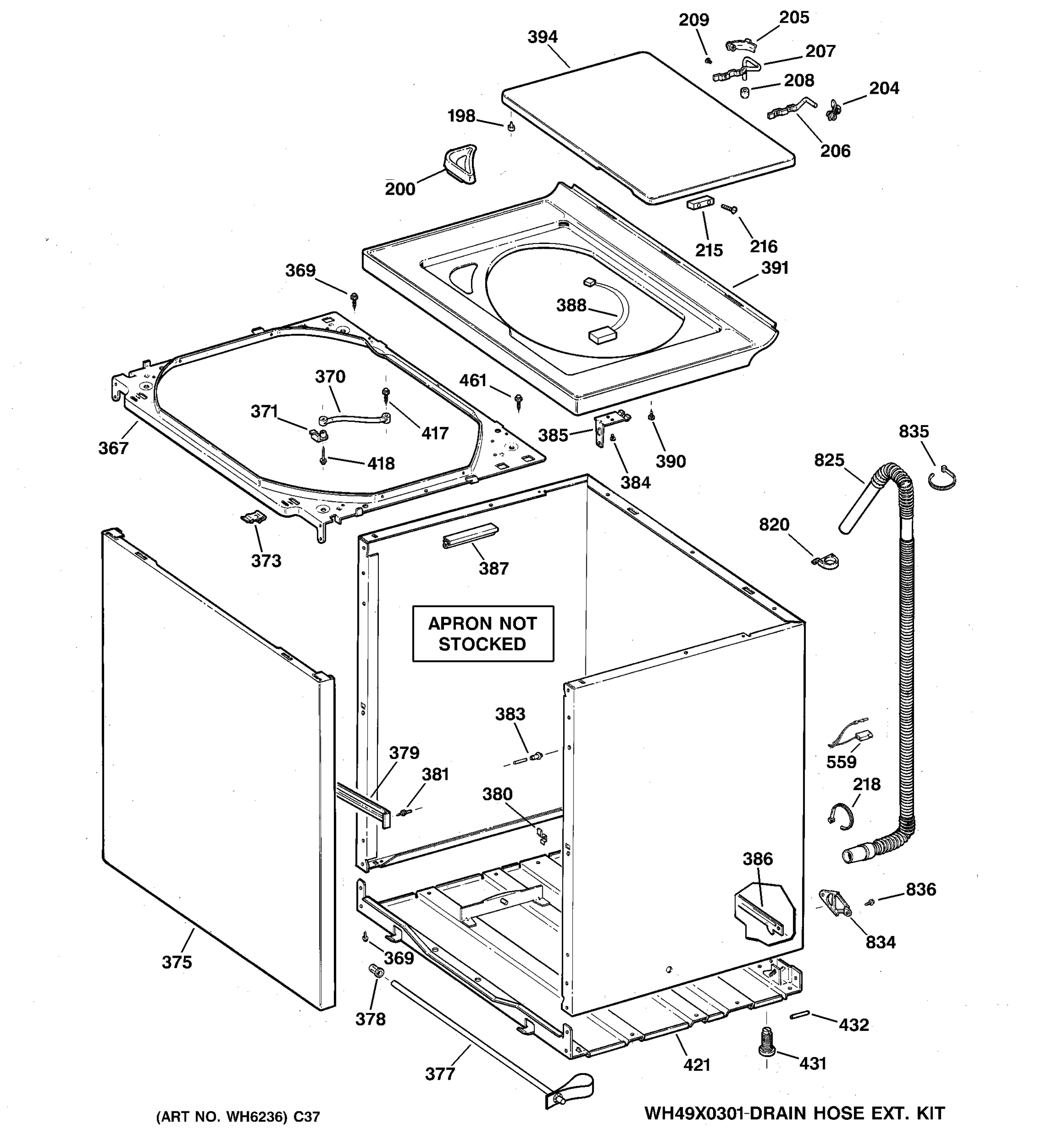 CABINET, COVER & FRONT PANEL