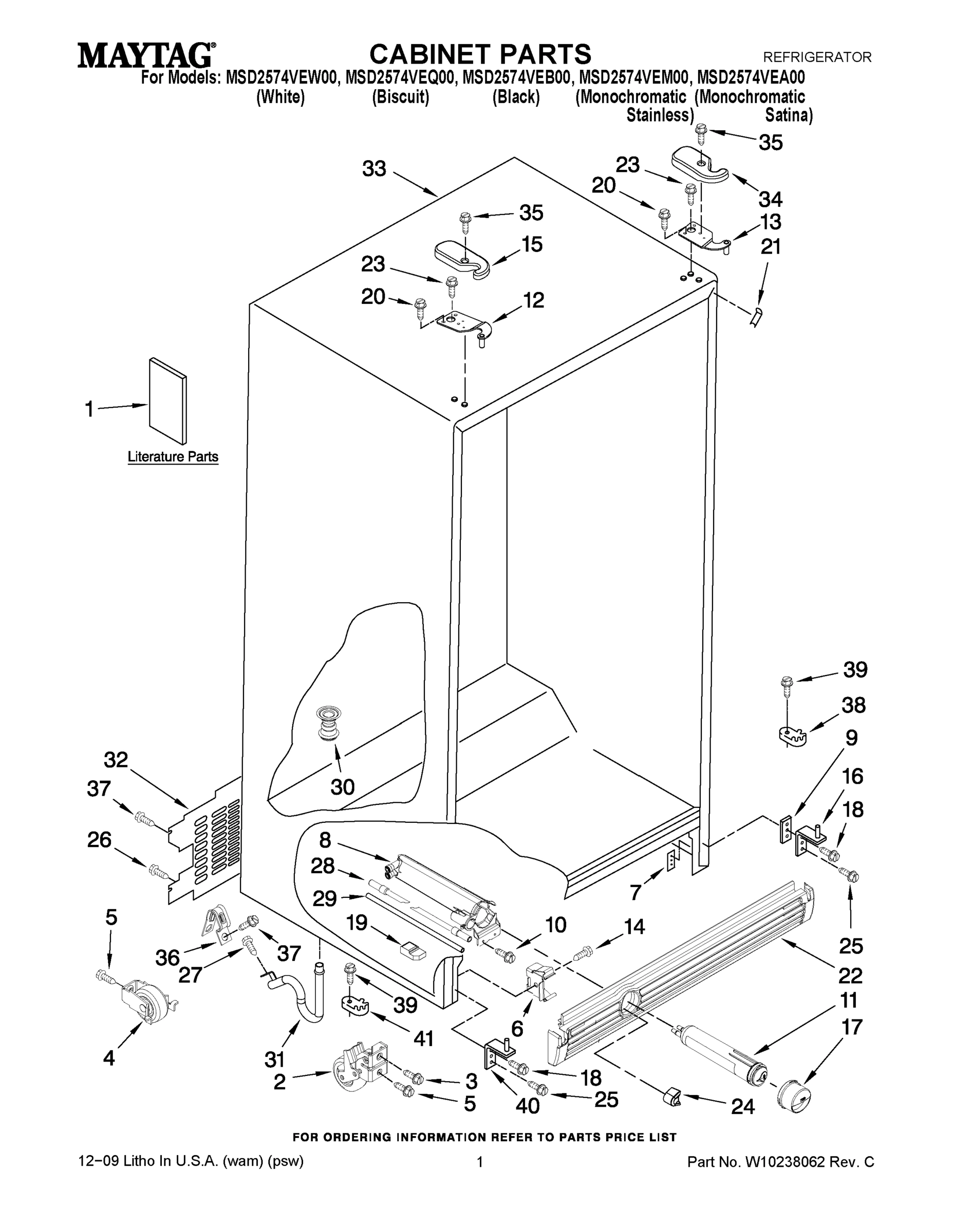 01 - CABINET PARTS