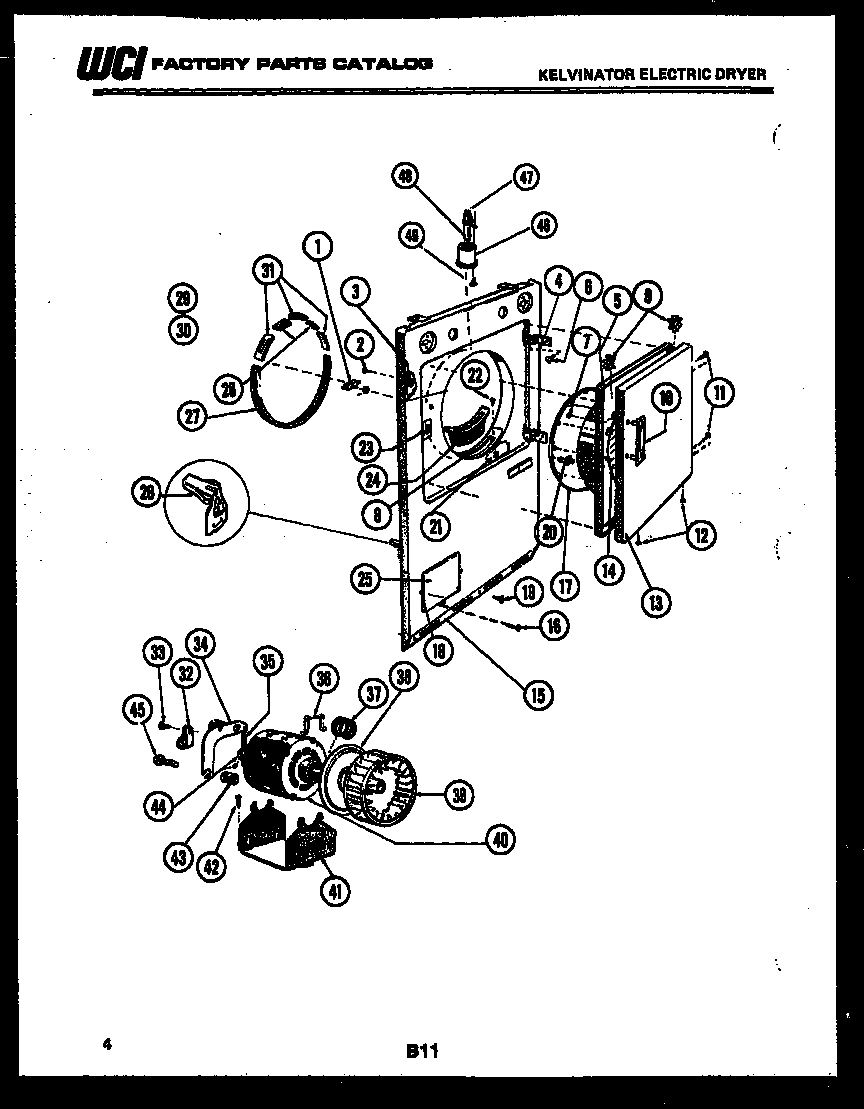 03 - CABINET FRONT, MOTOR AND BLOWER
