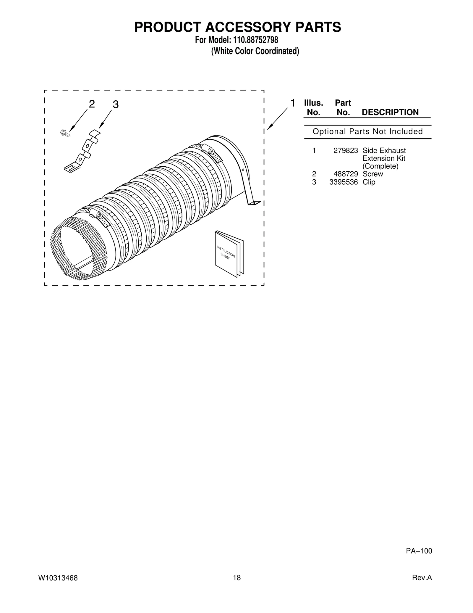 PRODUCT ACCESSORY PARTS