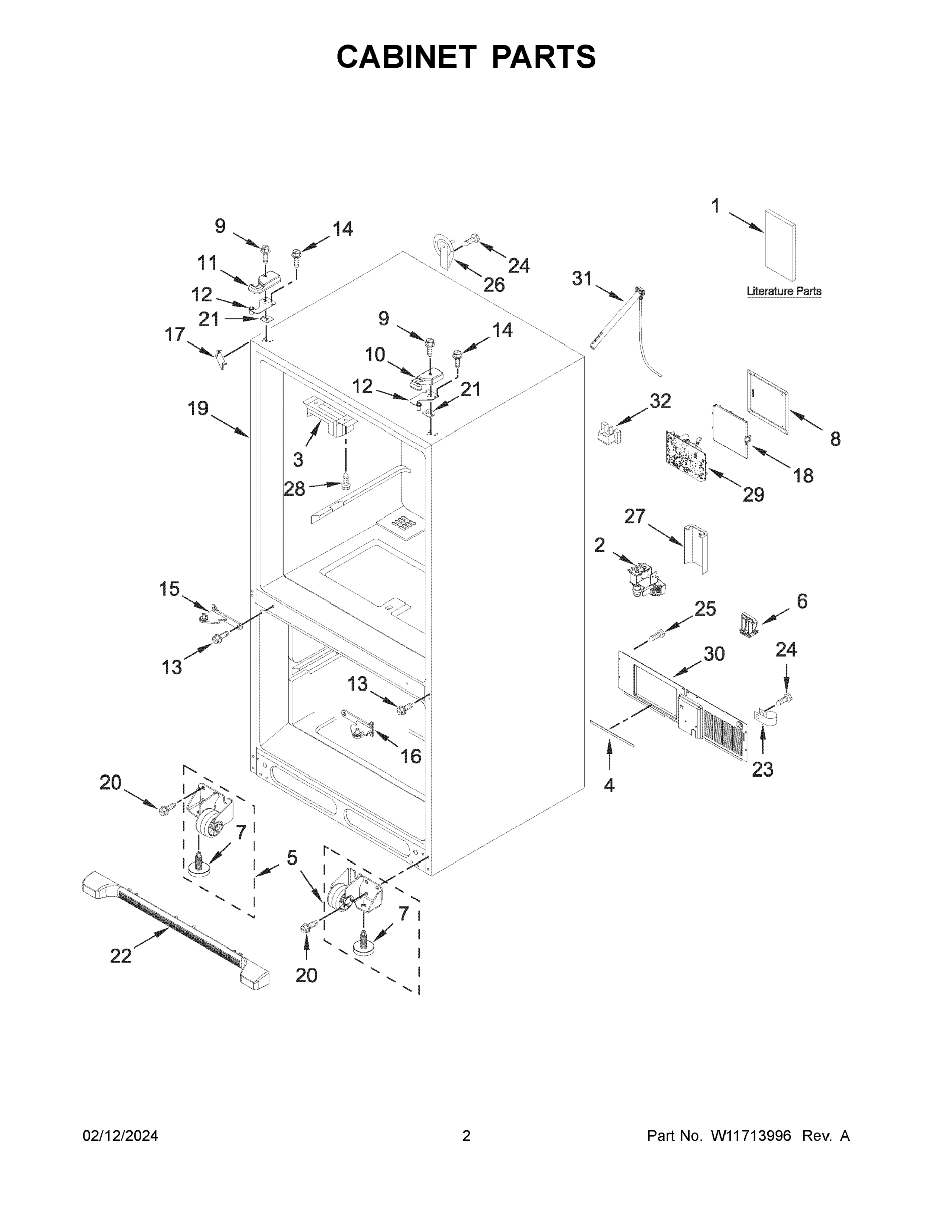 02 - CABINET PARTS