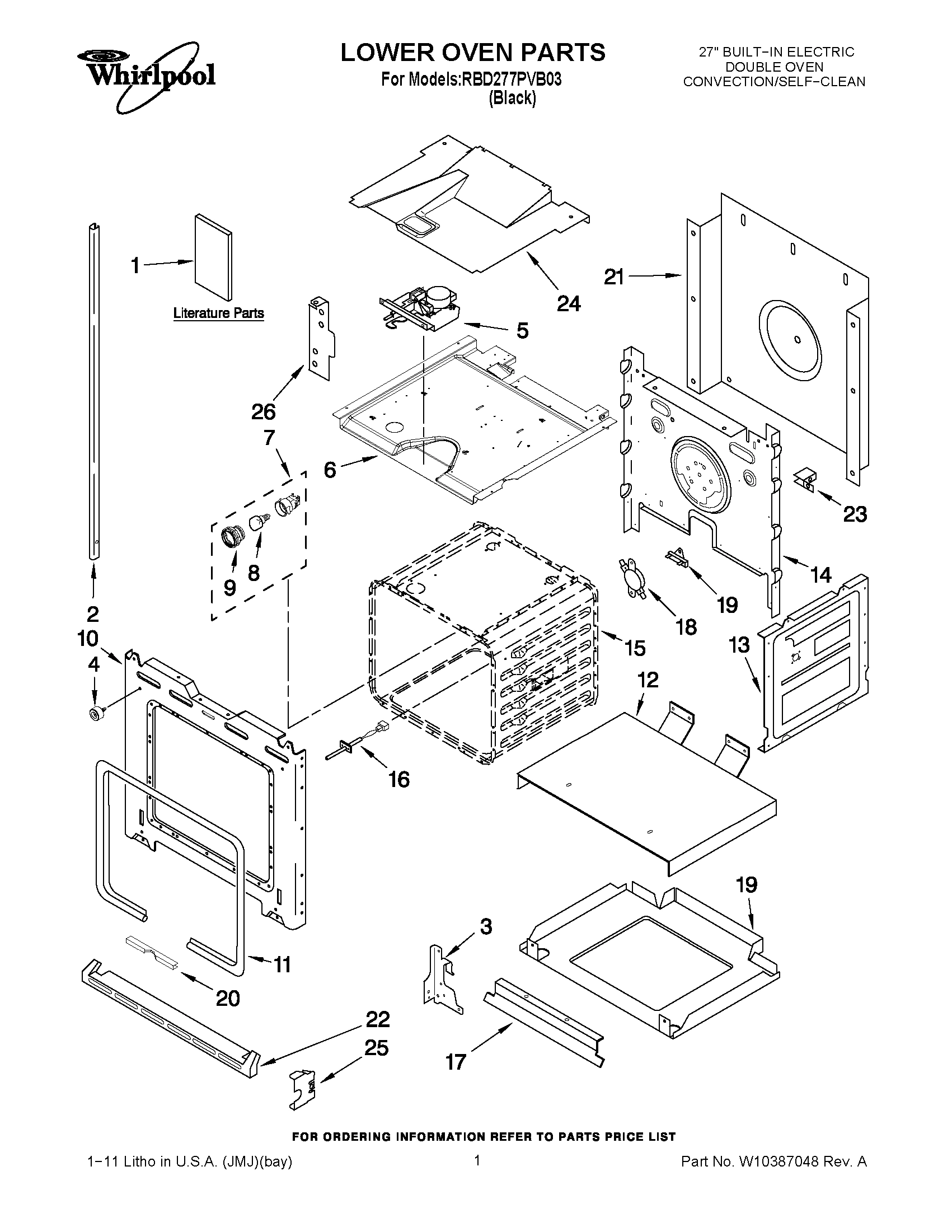 01 - LOWER OVEN PARTS